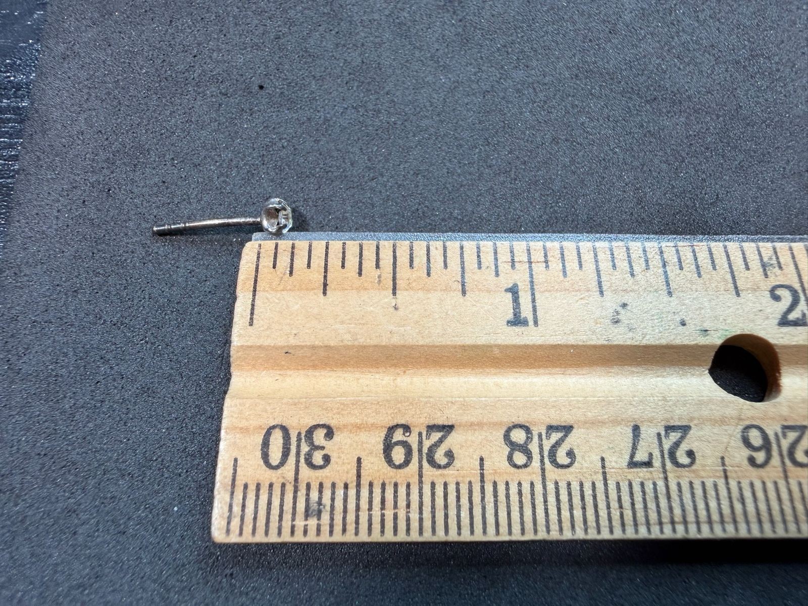 0.27g Vintage Sterling Silver 925 Small Stud Earrings Textured Unique M