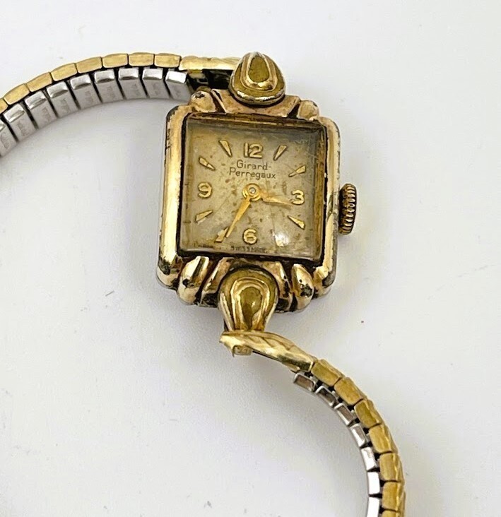 Vintage Ladies Girard Perregaux Womens Gold Plated Tone Swiss Mechanical Works