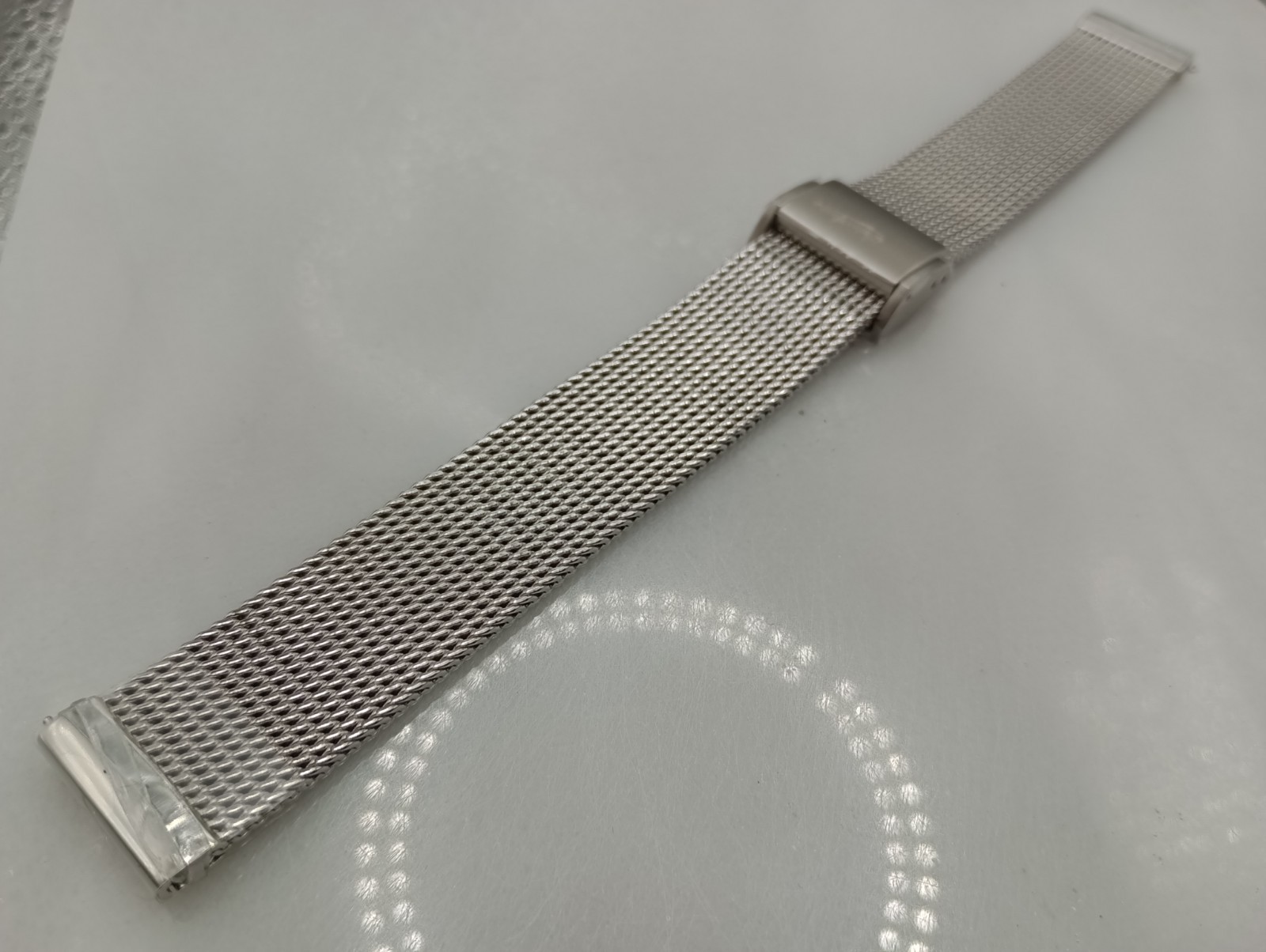 New 18mm Watchgecko Oblique Milanese Mesh Stainless Watch Strap Bracelet 6B356