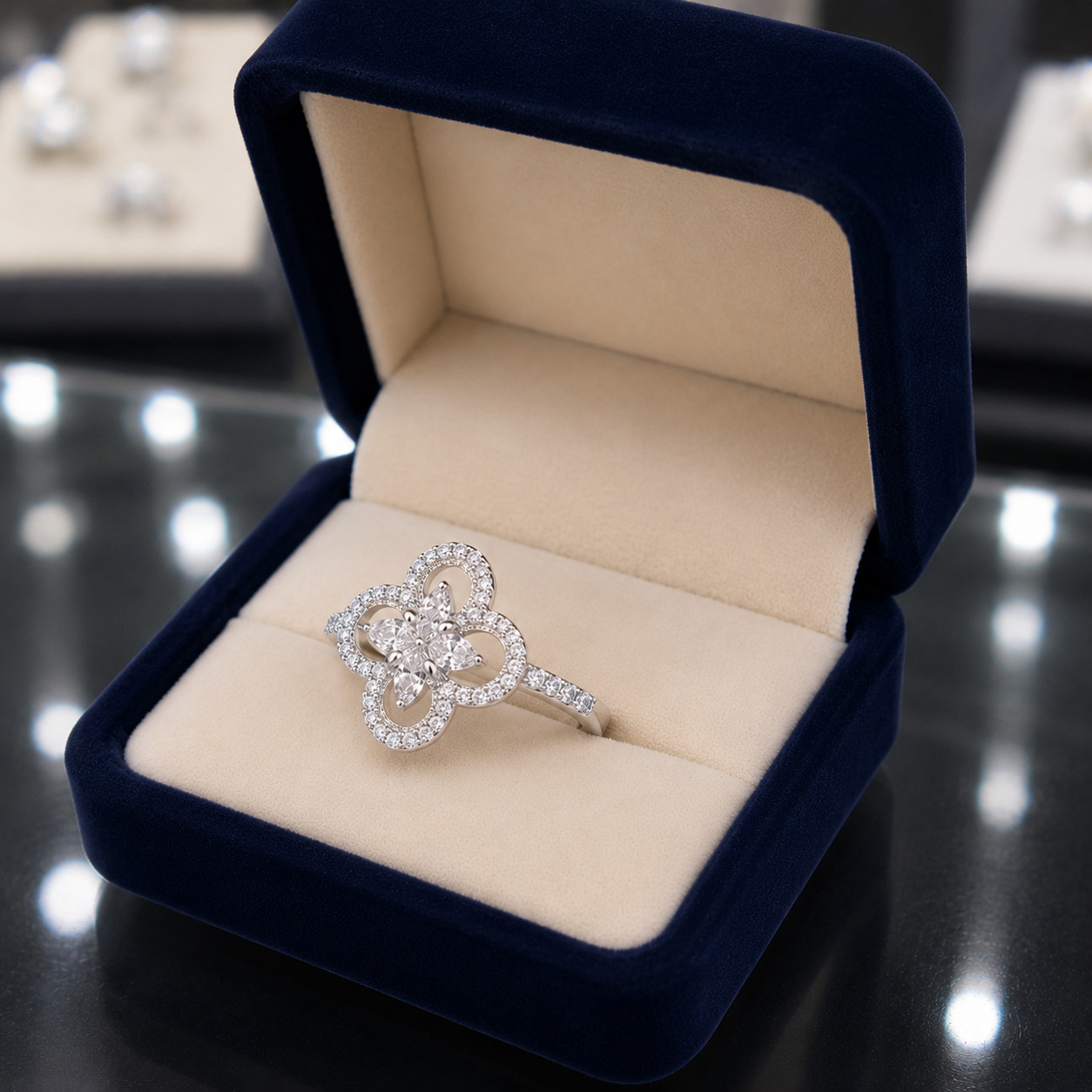 Natural Diamond Round Cut 14K Gifted Engagement Ring Solid White Gold 0.78 Ct
