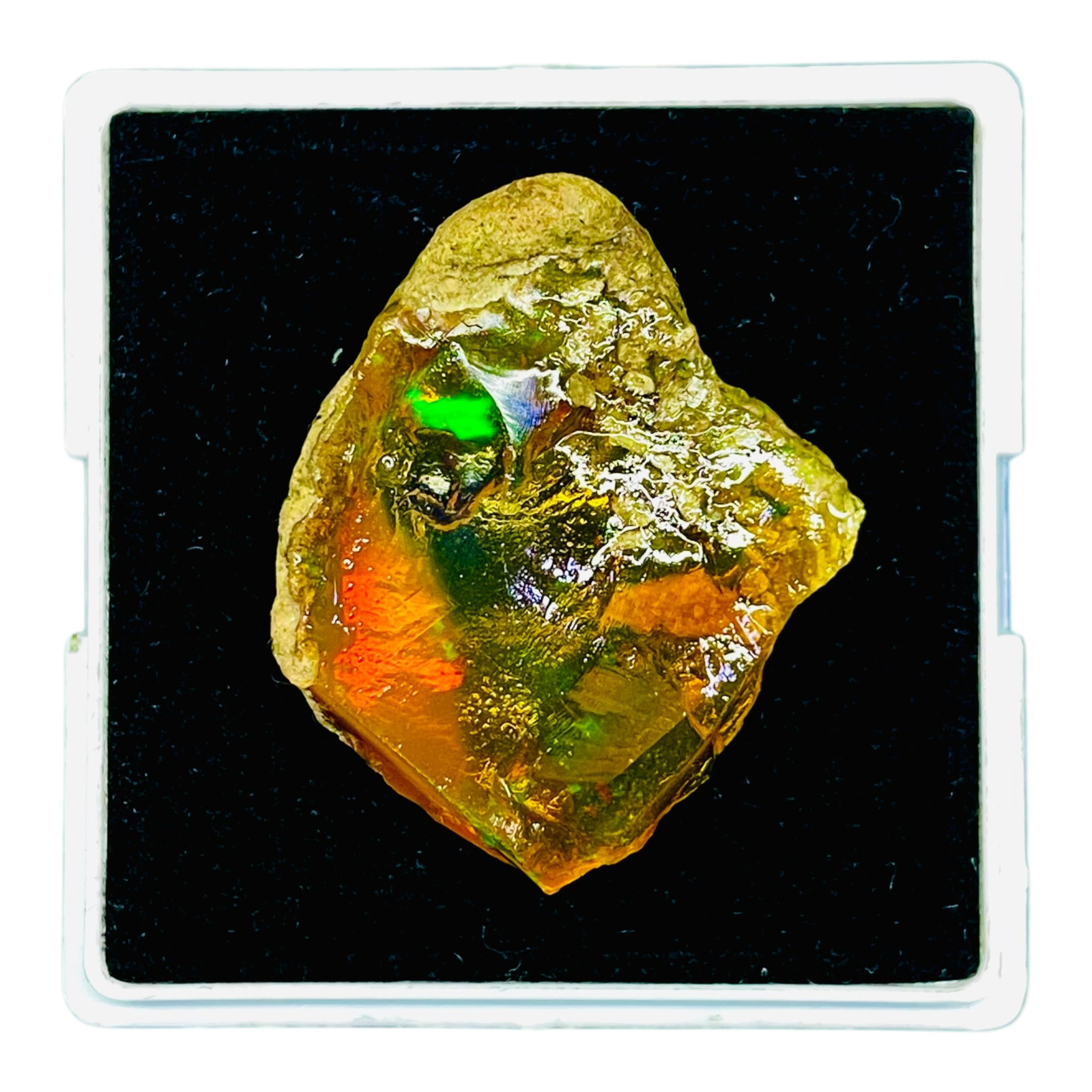 40.55 Cts Natural Ethiopian Opal Rough 35x30mm Huge Untreated Loose Gemstone