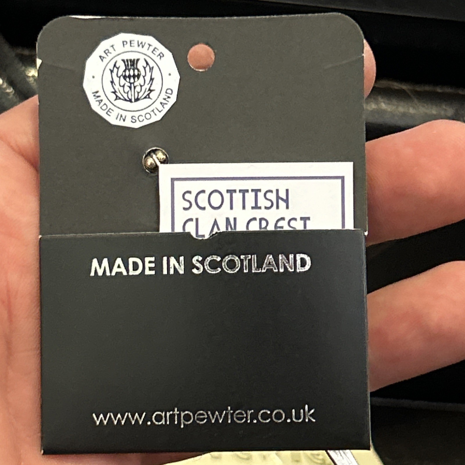 Macleod Scottish Clan Crest: Pewter, Badge Or Kilt Pin. Made In Scotland
