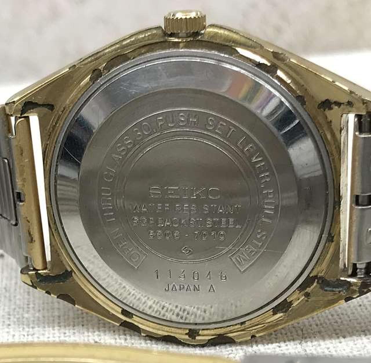 SEIKO 5606-7010 LORD MATIC Automatic Watch Wristwatch Works Men 8570