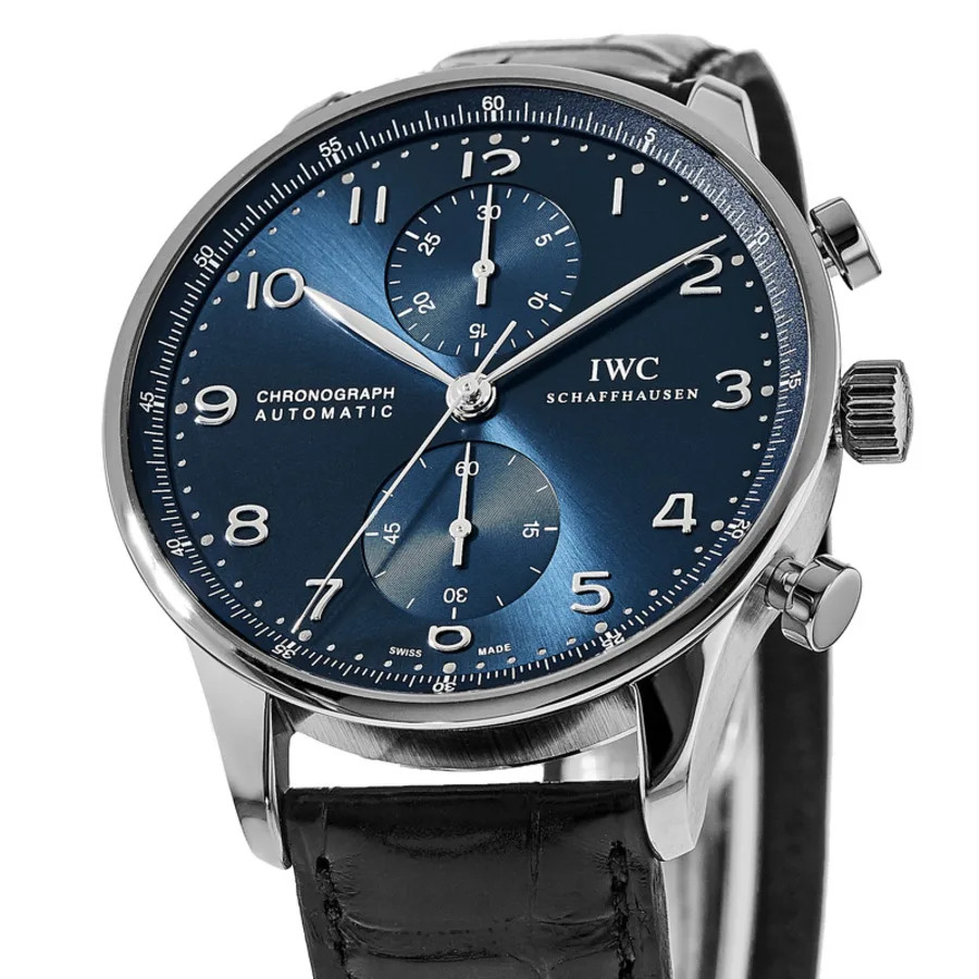New IWC Portugieser Automatic Chronograph Blue Dial Men’s Watch IW371606