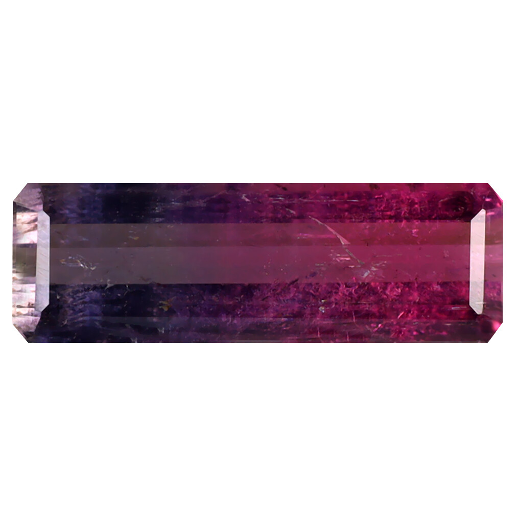 1.83 ct Octagon (14 x 5 mm) Unheated / Untreated Watermelon Tourmaline