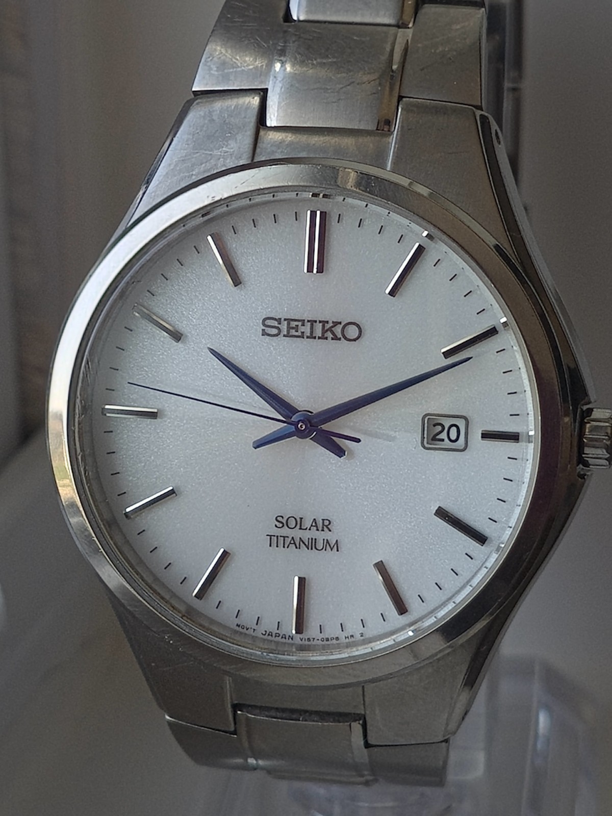 Seiko Spirit SBPX073 JDM Solar Titanium White Dial 40.5mm – US Seller