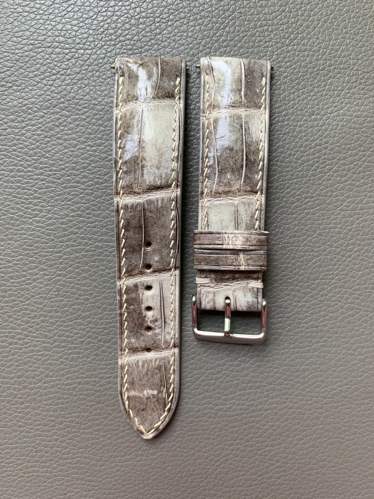 Genuine Leather Skin watch strap band, Custom Sizes 10mm to 26mm