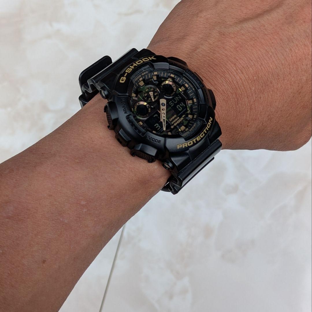 Excellent Condition GA 100CF 1A9JF G SHOCK Camouflage New Battery