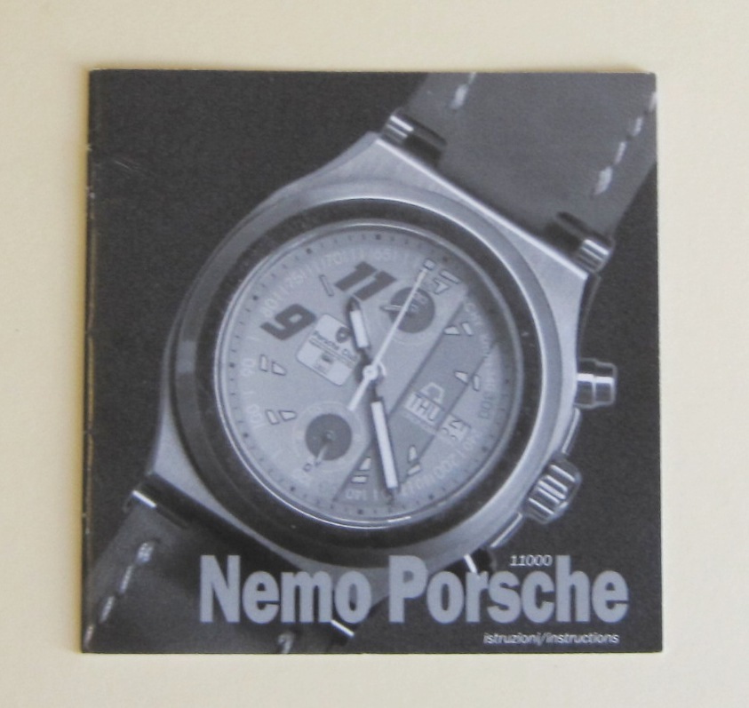 Anonimo Opera Meccana Nemo Porsche Club 11000 Instruction User Manual Book