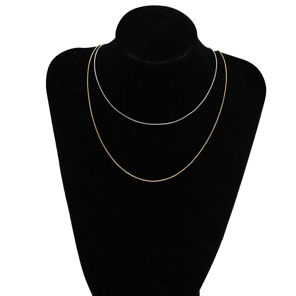 5pcs Snake Necklace Chains Stainless Steel 45+5cm Diy Jewelry Wholesale Unisex