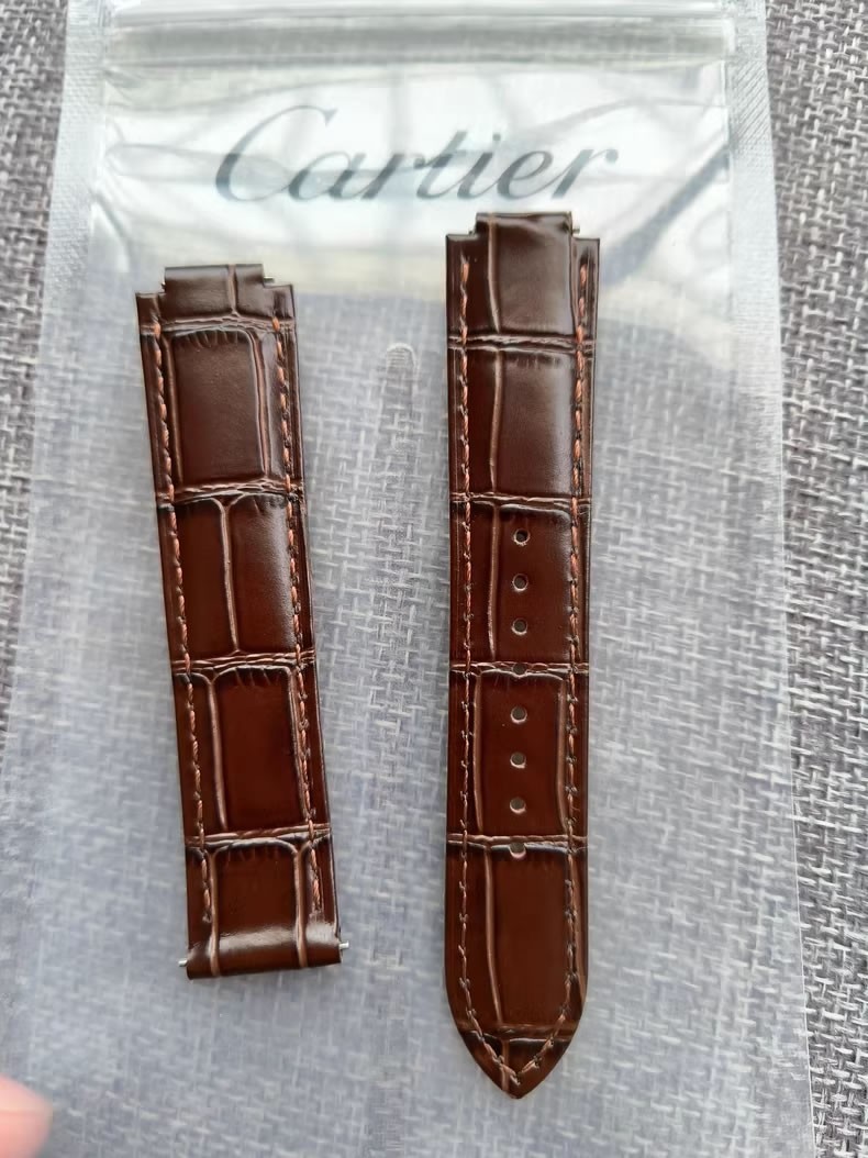 Cartier Ballon Bleu New Quick-Release Genuine Leather Strap, Butterfly Buckle