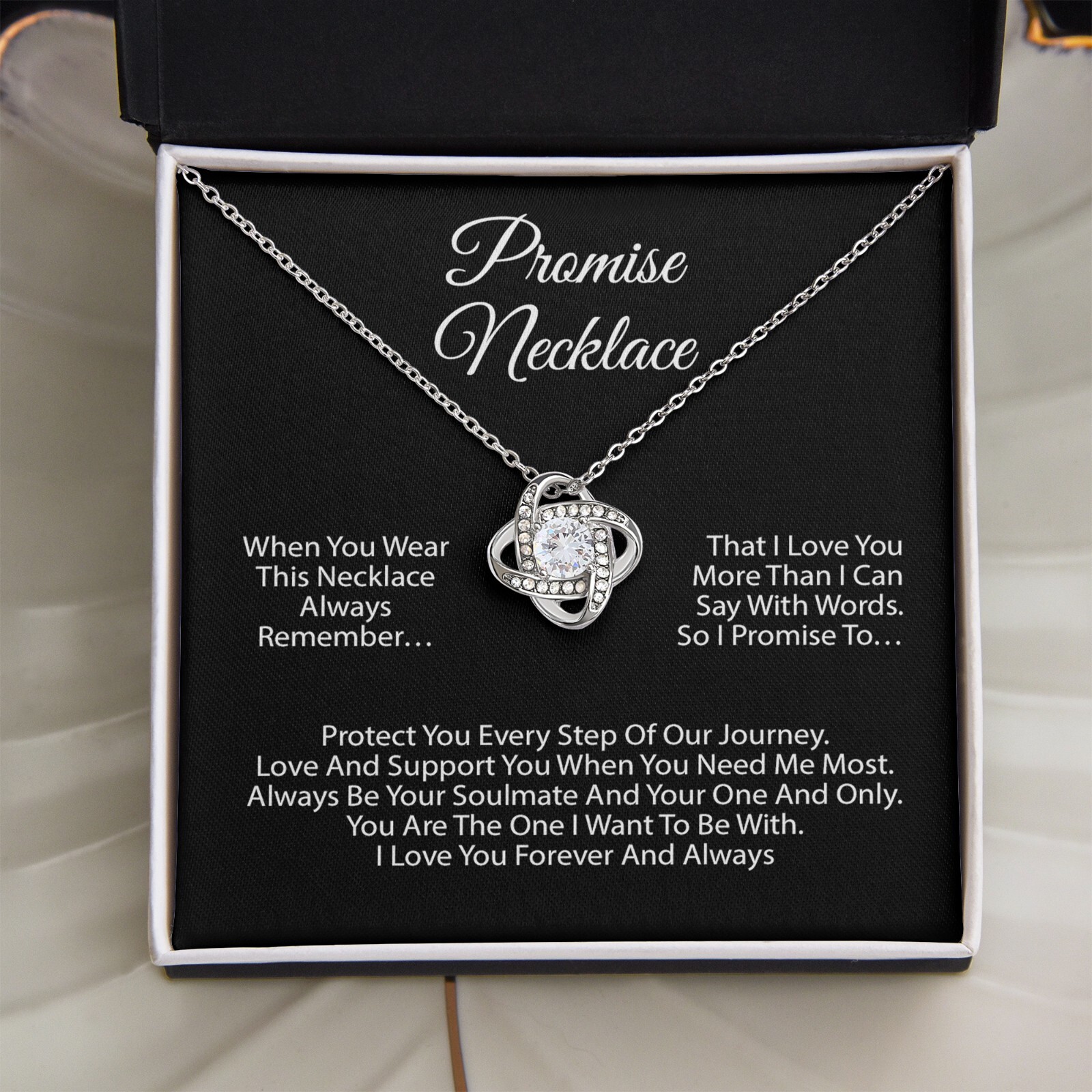 Promise Necklace For Soulmate, Valentine Gift, Birthday Gift, Anniversary Gift