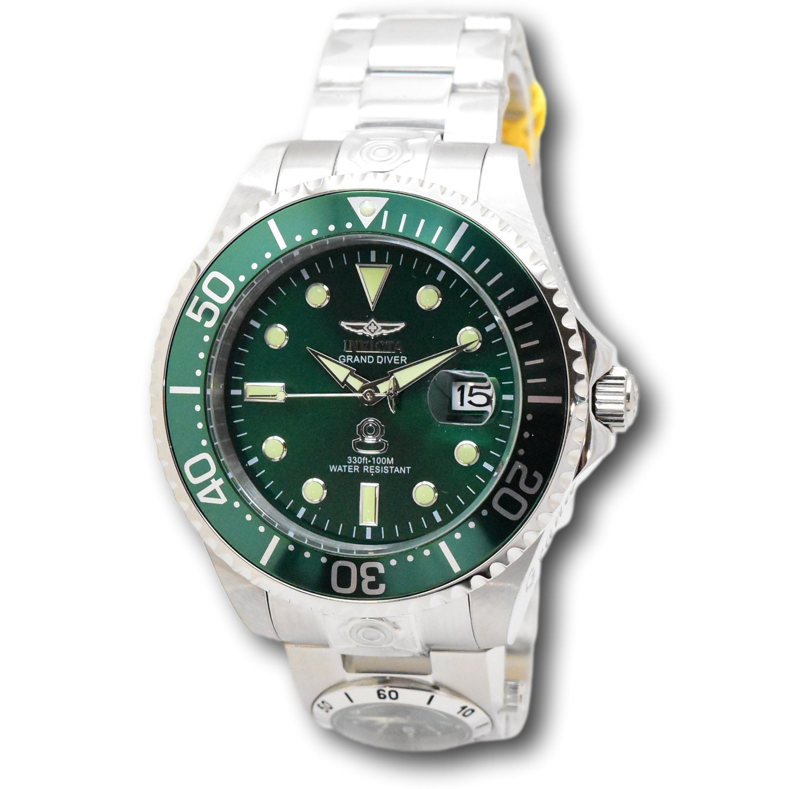 Invicta Emerald Royale – 47mm Grand Diver Automatic Dual Time Watch 45811