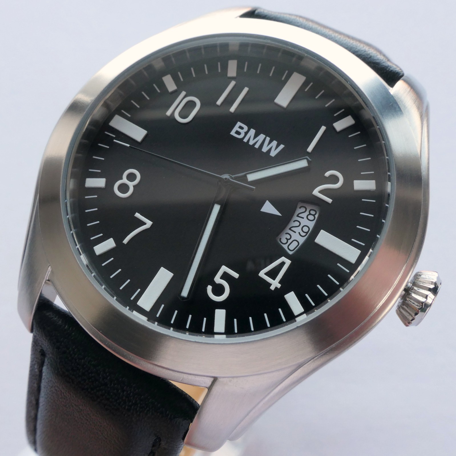BMW Classic Pilot Racing Driver Sport Car Accessory Swiss Movement Luxury Watch