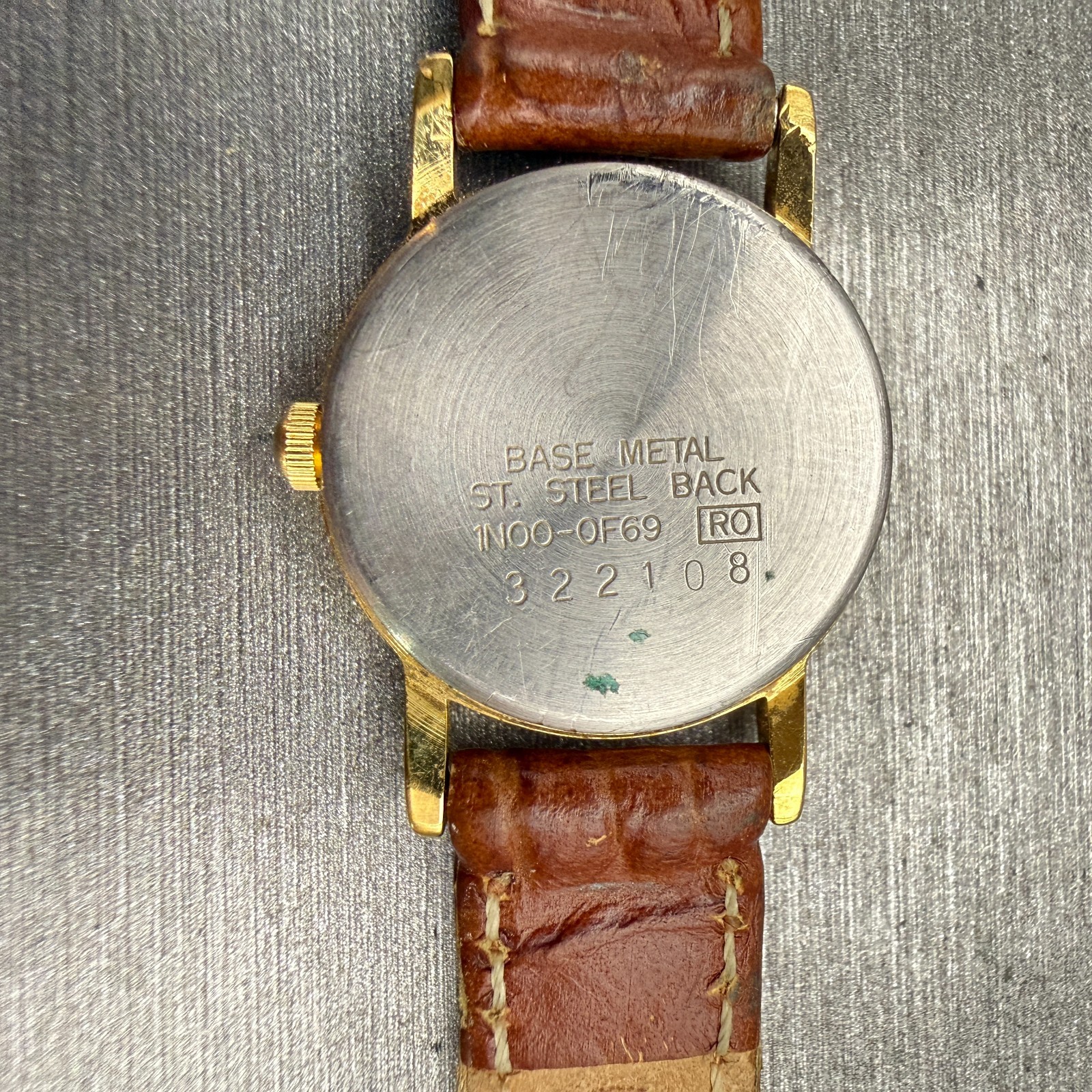 Seiko Watch Women 20mm Champagne Dial Gold Tone Round 1N00-0F69 New Battery VTG