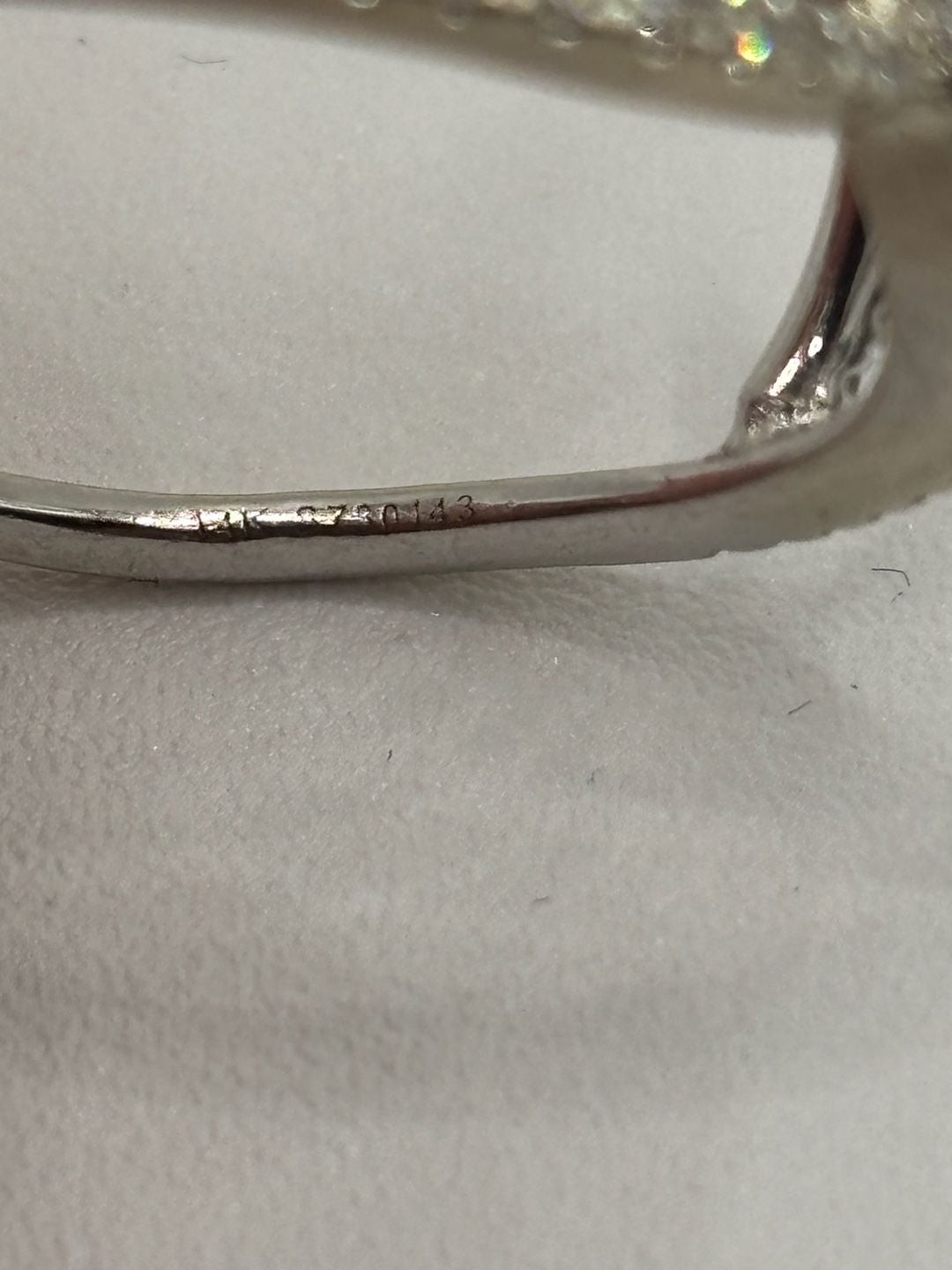 Gabriel & Co. 14k White Gold Leaf Diamond Bypass Ring