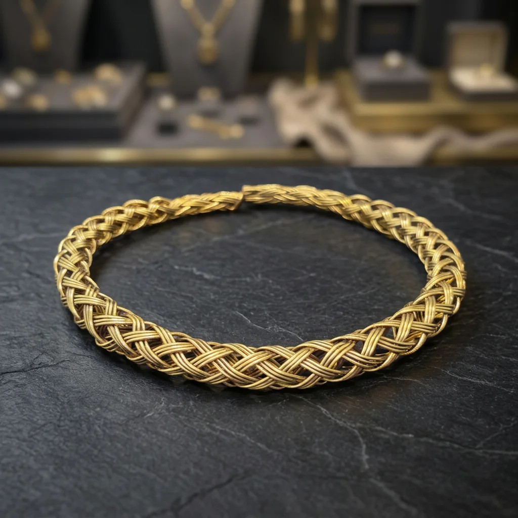 Handmade Brass Hasli Necklace Open Collar Choker Tribal Boho Statement Jewelry