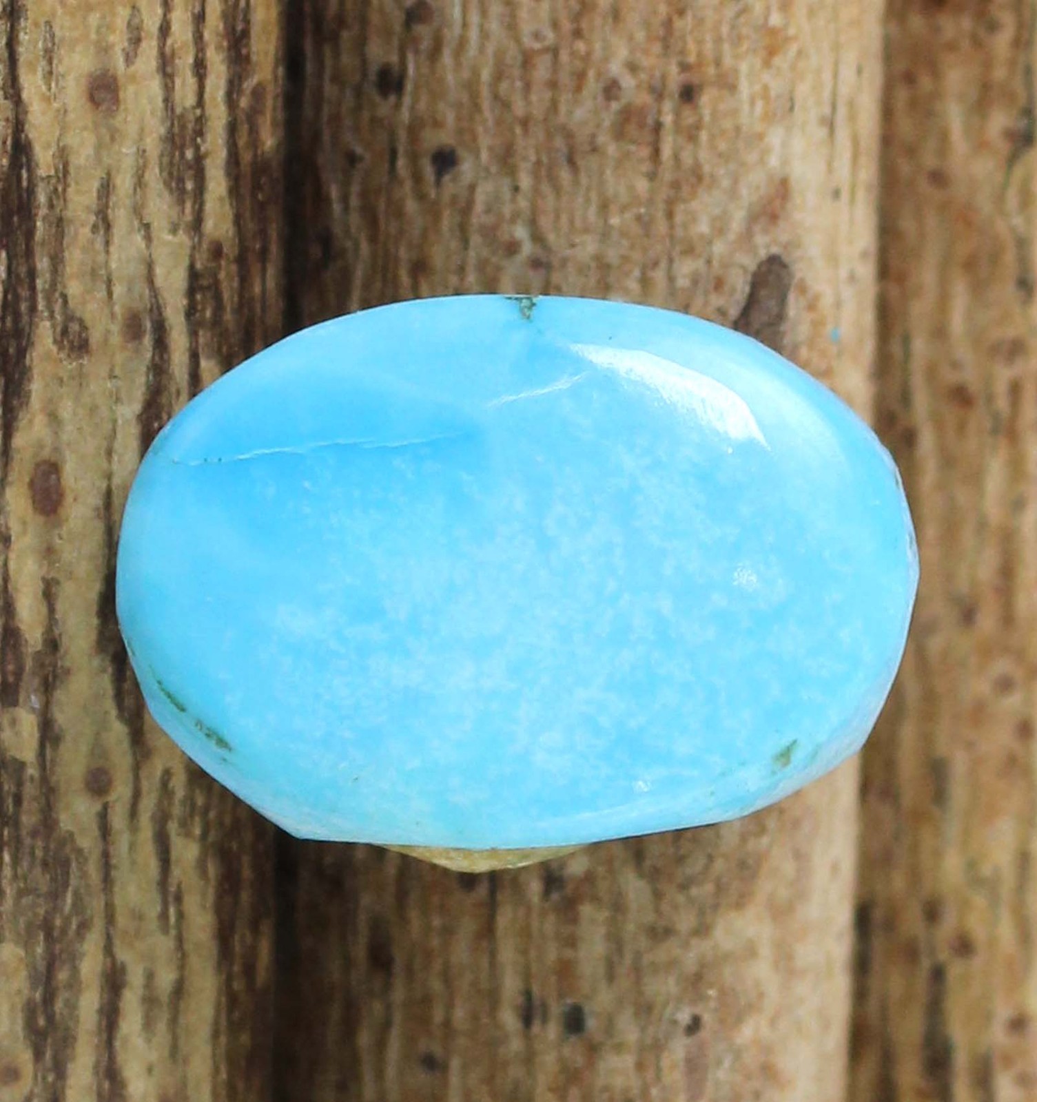 22.65 Ct Certified Natural Blue Turquoise Oval Sleeping Beauty Gemstone T22247