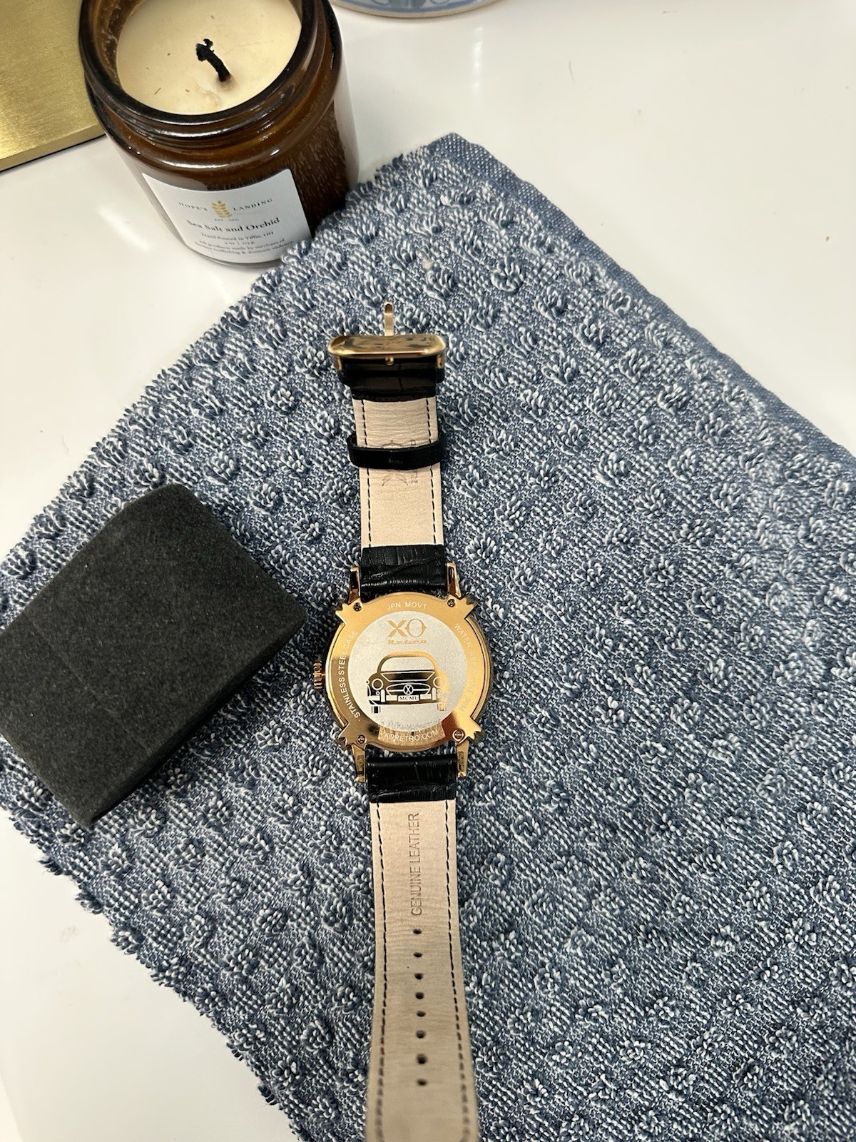 XO Retro Men’s Certified Mercedes Gullwing Roadster DNA Rose Gold Black Dial