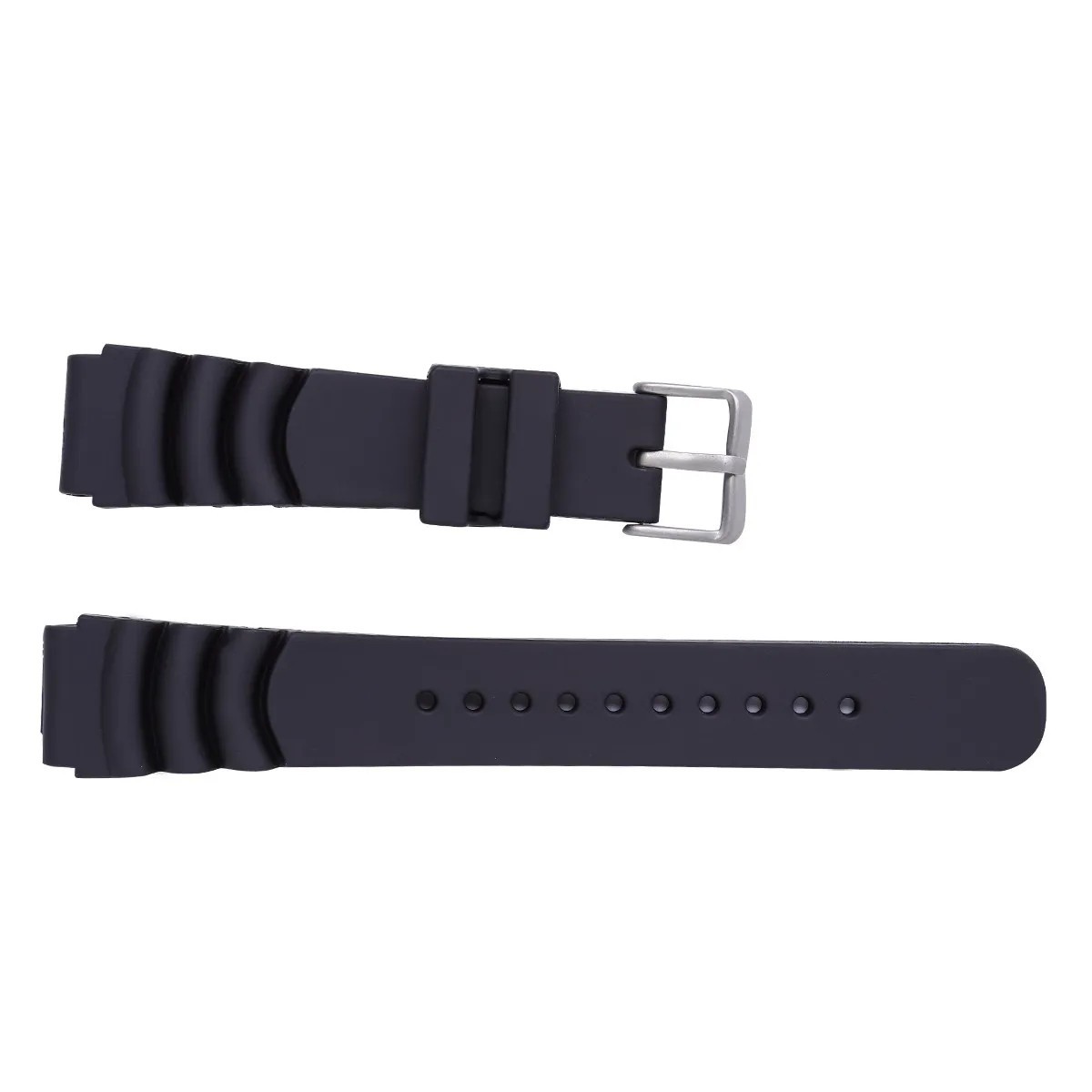 SEIKO Rubber Strap for SKX007 Divers Watch 22mm Z22 Black w/tool and spring bars