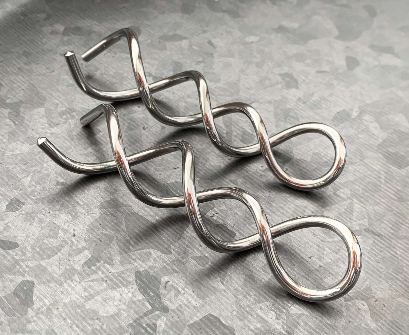 PAIR Surgical Steel Swirl Twist Tapers Ear Plug Earring Gauge Guage Body Jewelry