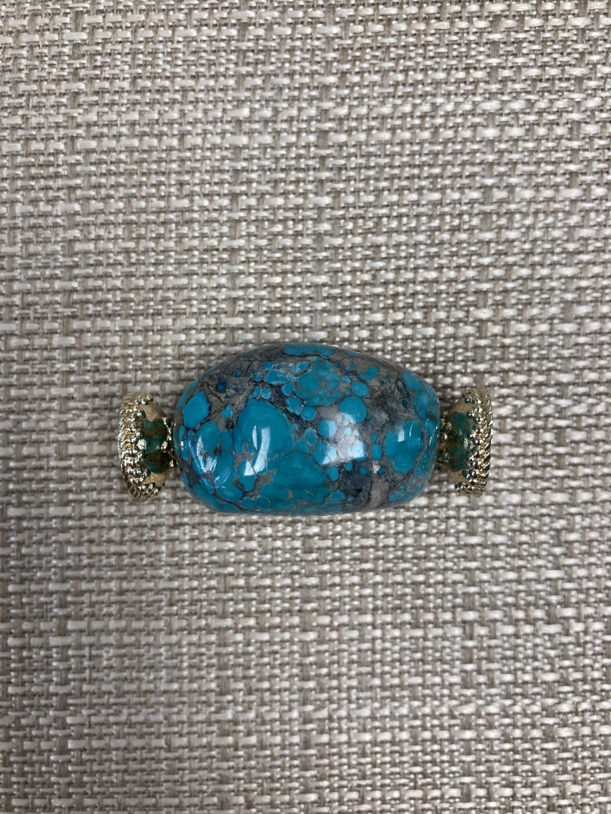 Clara Williams Large Dark Turquoise Nugget Centerpiece