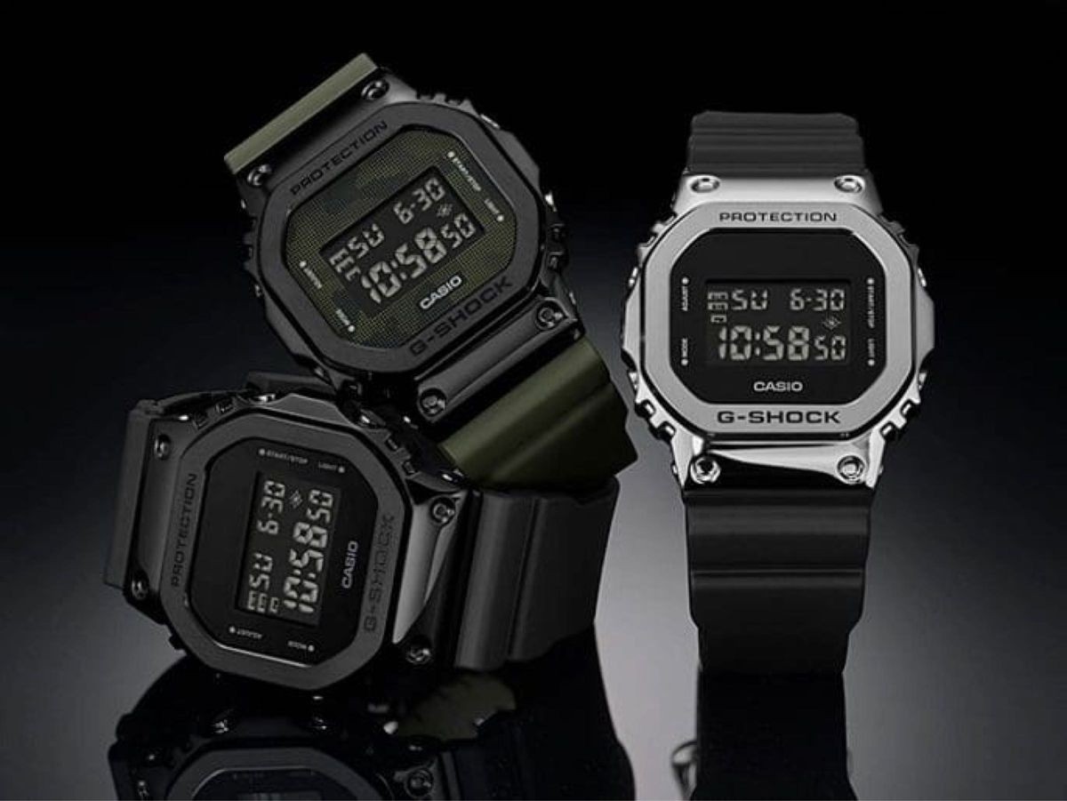 CASIO G-SHOCK GM-5600B-1 Black Metal Bezel Digital Watch Unused Full Set JP