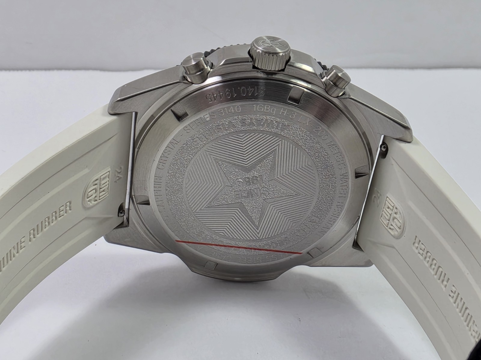 Luminox Pacific Diver Chronograph SWISS Quartz White Strap Men’s Watch XS.3141