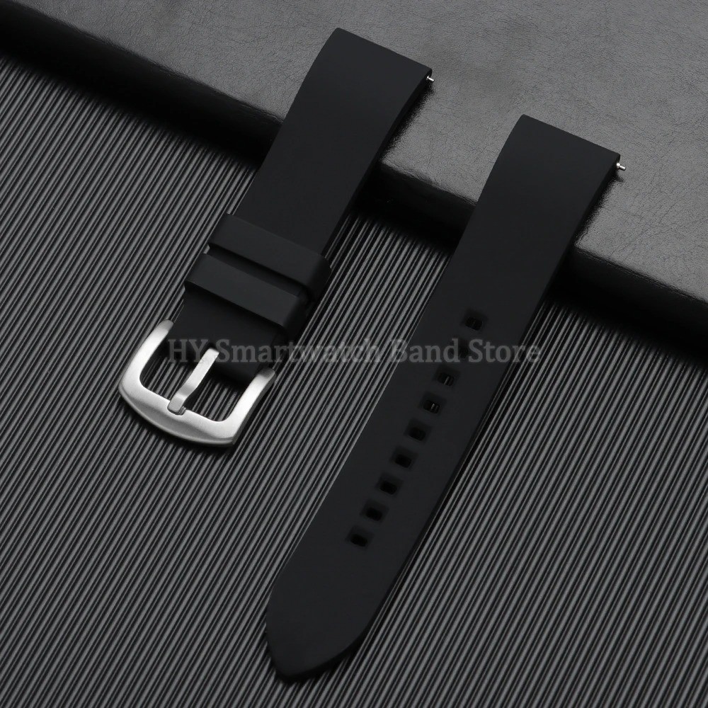 Universal Silicone Watch Strap 18-24mm Quick Release Rubber Sport Band