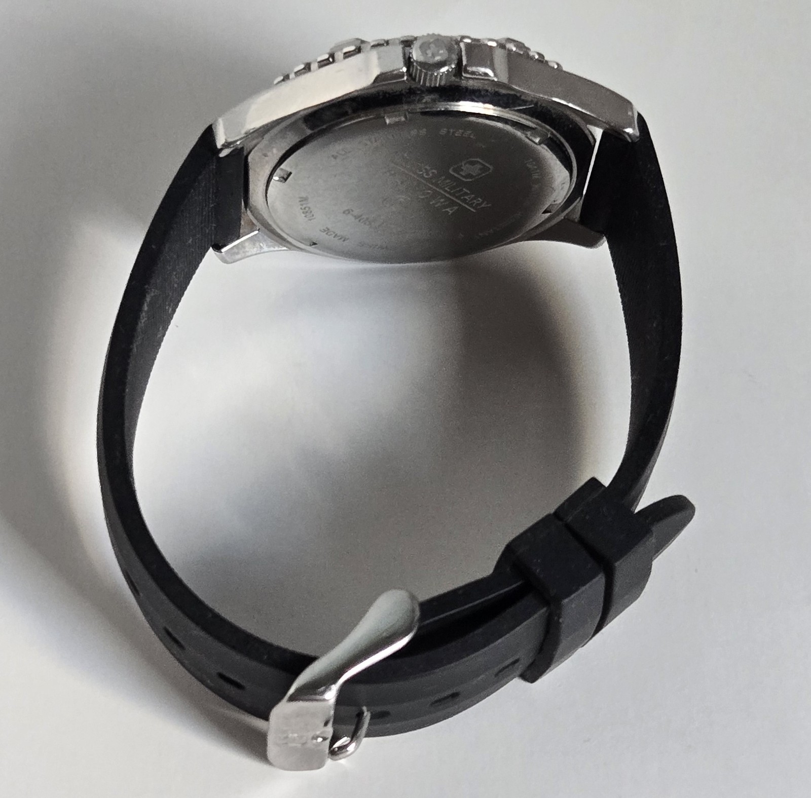 Swiss Made Swiss Military HANOWA Watch. Works! New Battery Stainless Steel 10ATM