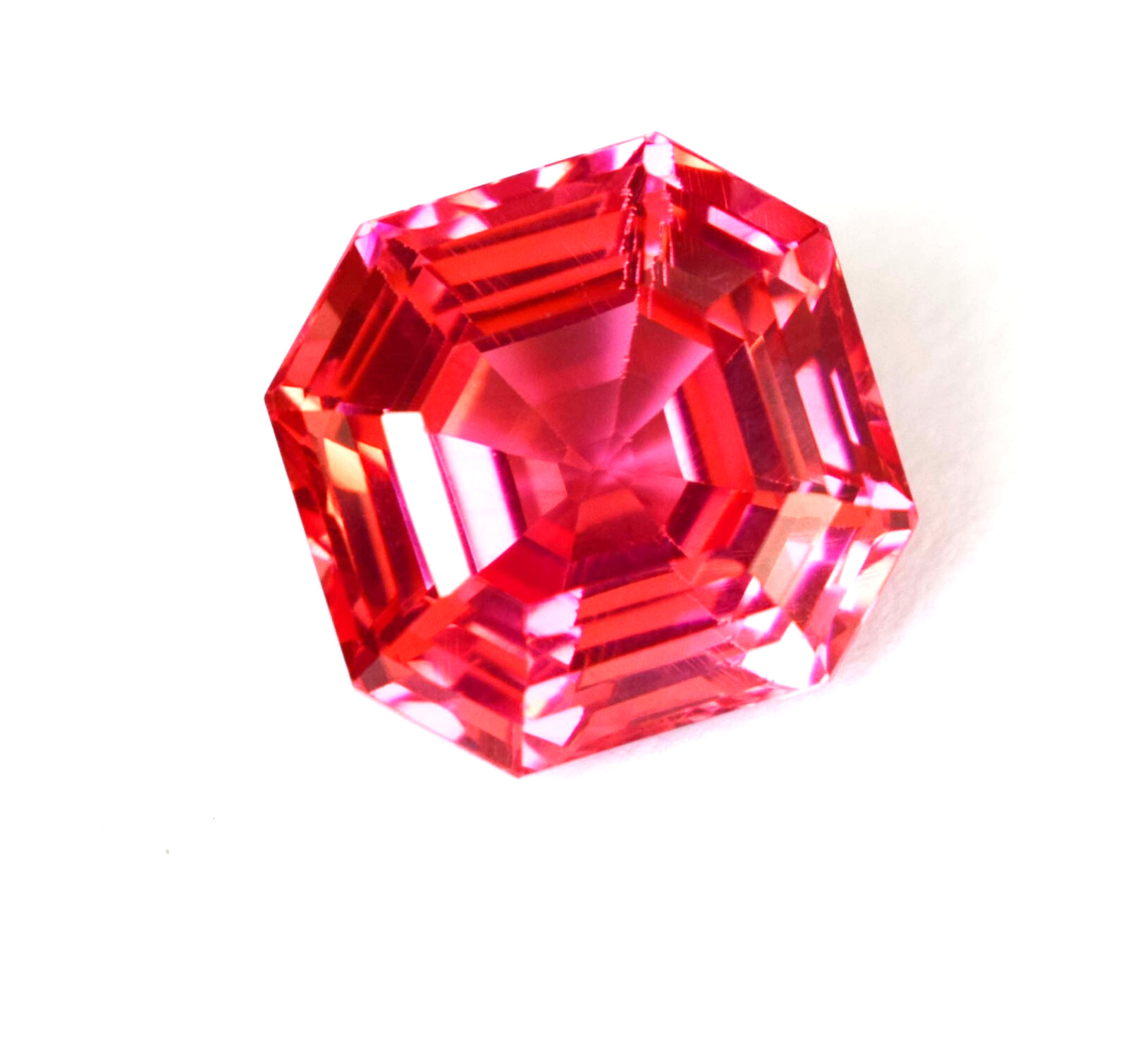 Captivating Beauty Of 10-12 CT Natural Radiant Cut Pink Padparadscha Sapphire