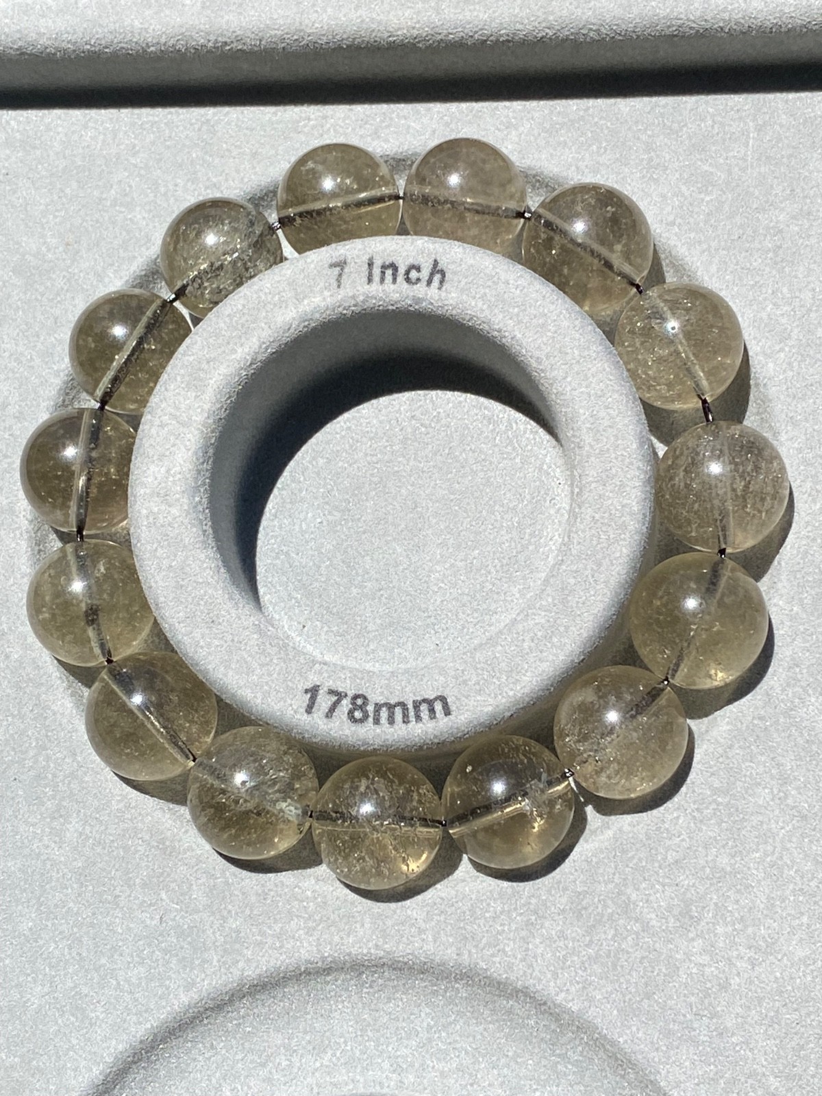 ☀️ Genuine Libyan Desert Glass Bracelet ☀️ 14.2mm Beads | 7 inch