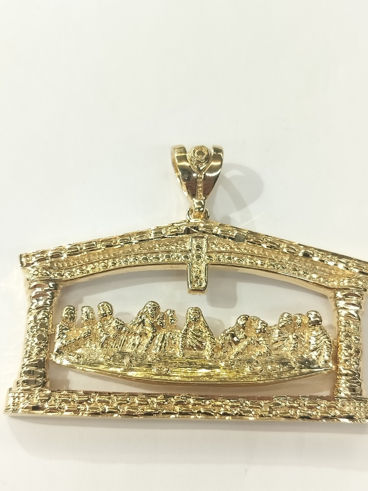 14k18k Gold-filled Large The Last Supper Jesus Christ Pendant Charm