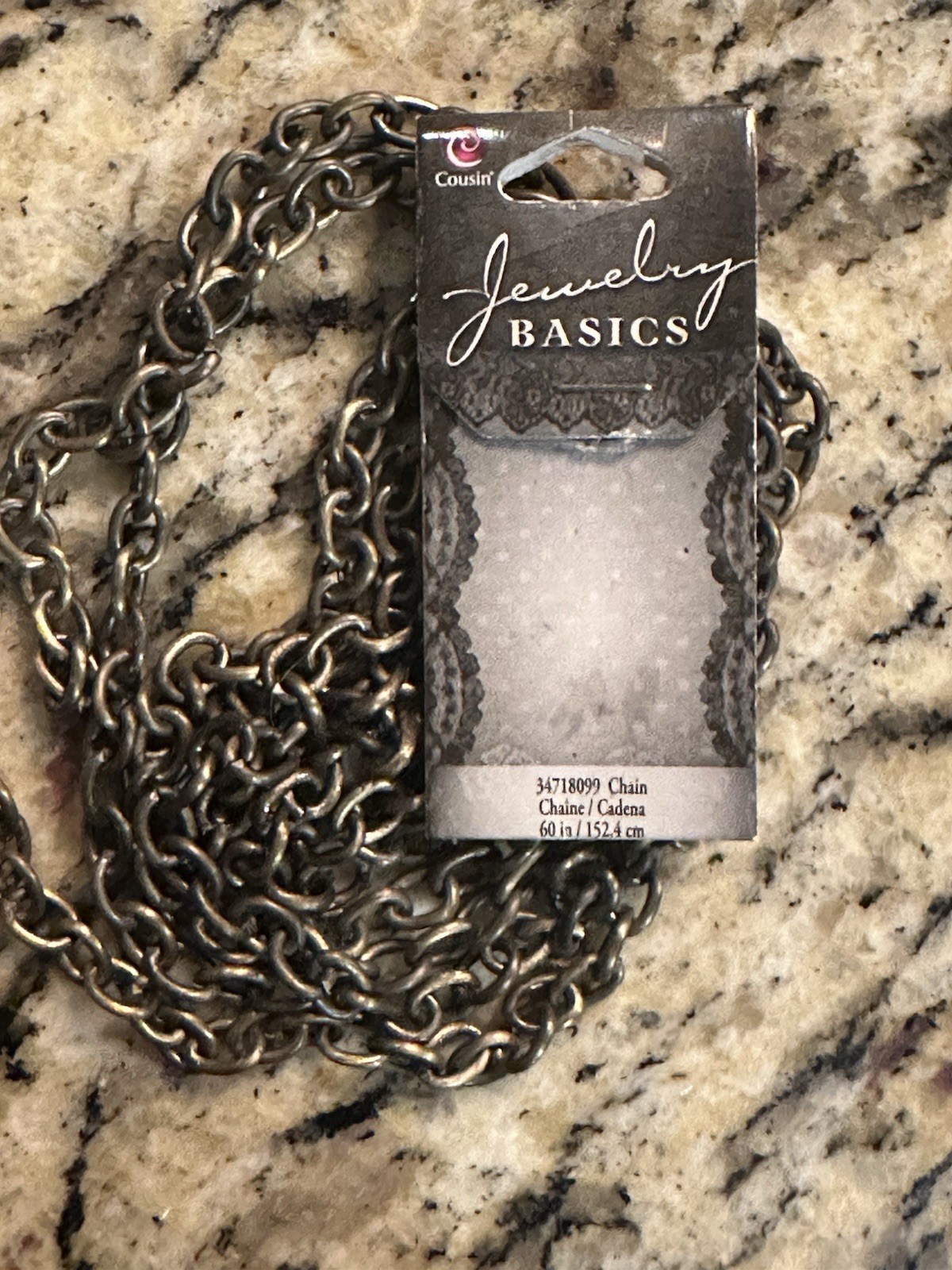The Jewelry Basics Jewelry Designer Lot of 3 Packages 60 Inch Chain Toggle Stars