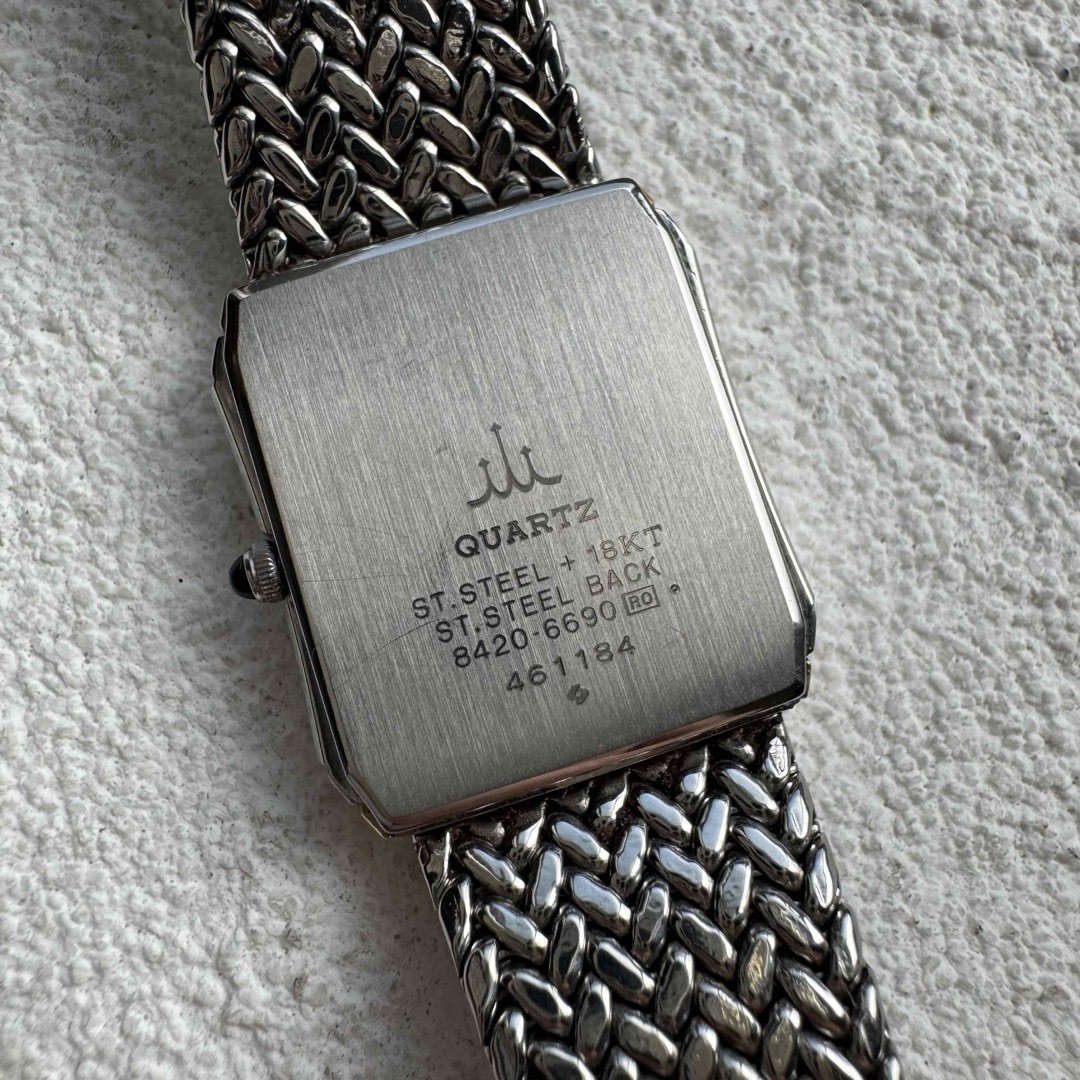 Working SEIKO Credor 8420 6690 18K Shell Dial Watch from Japan