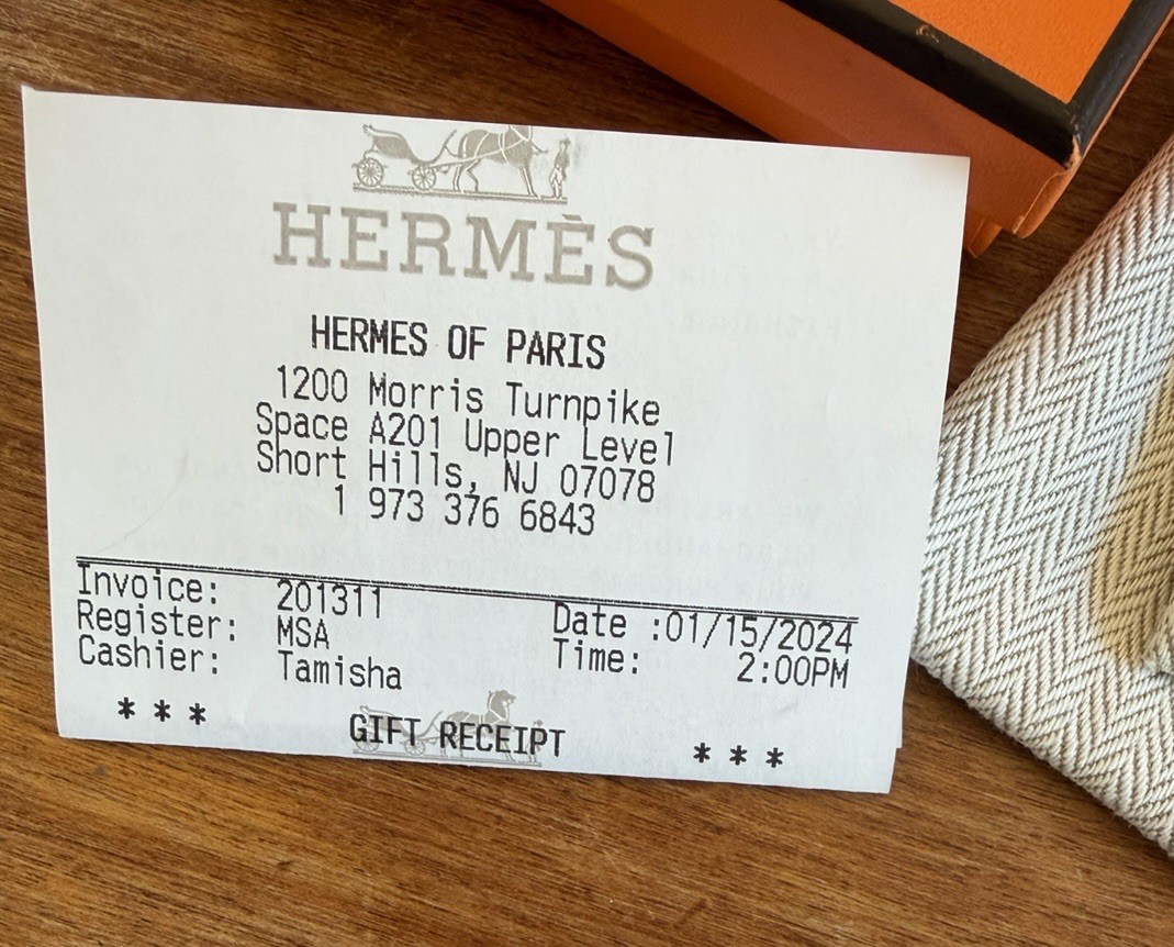 HERMÈS Mini pop H Pendant Necklace Gold Tone Cable Chain Signed Made in France