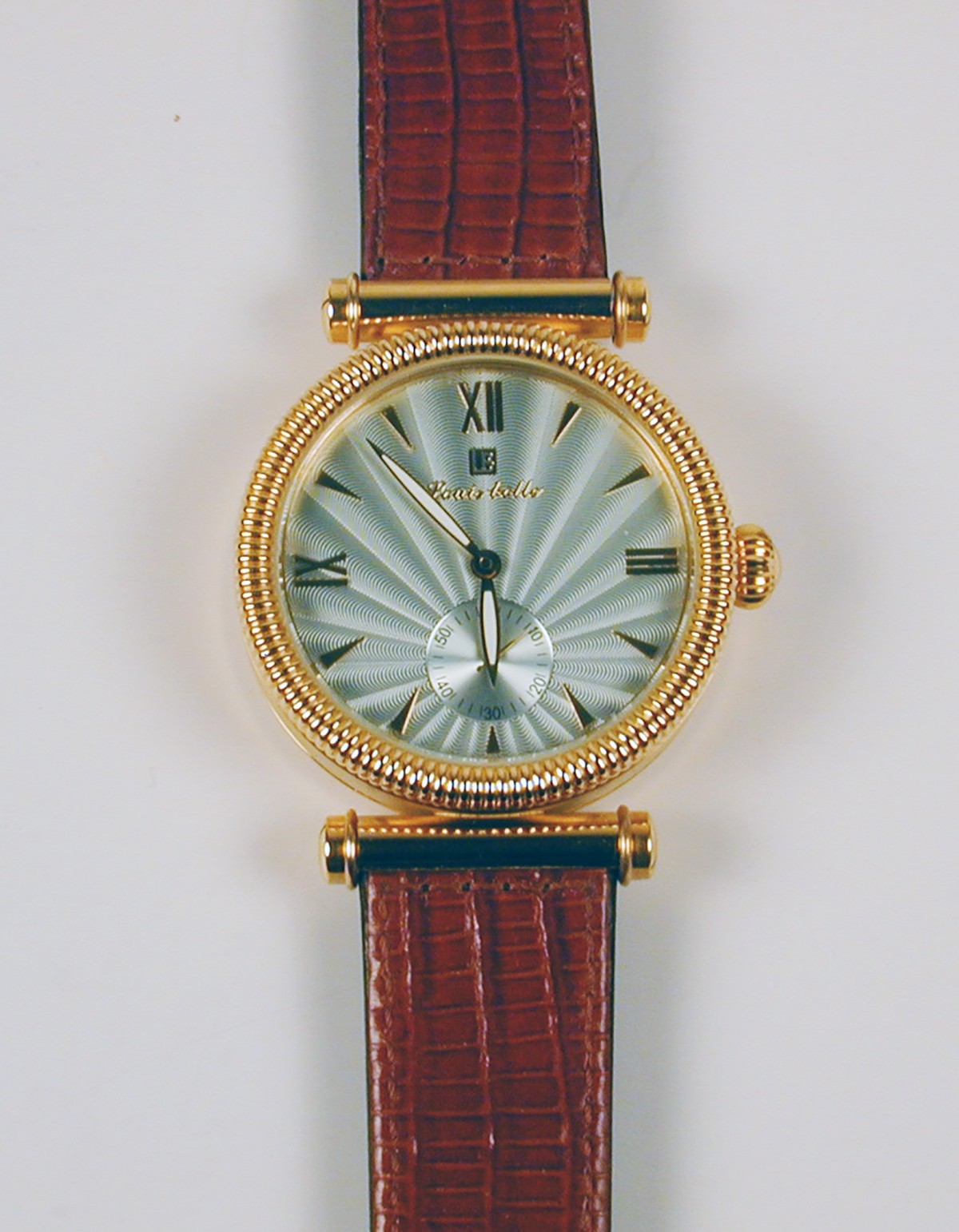 Louis Bolle Watch with 2 Faces Gold / Brown, Gold Black with Certificate Rare
