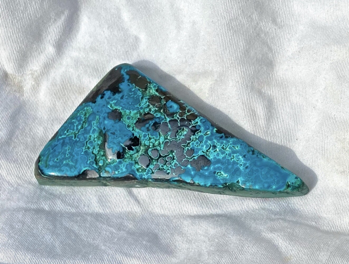Chrysocolla New Find w/ Orby Patterns 38 Grams or 1.3 Oz’s Congo