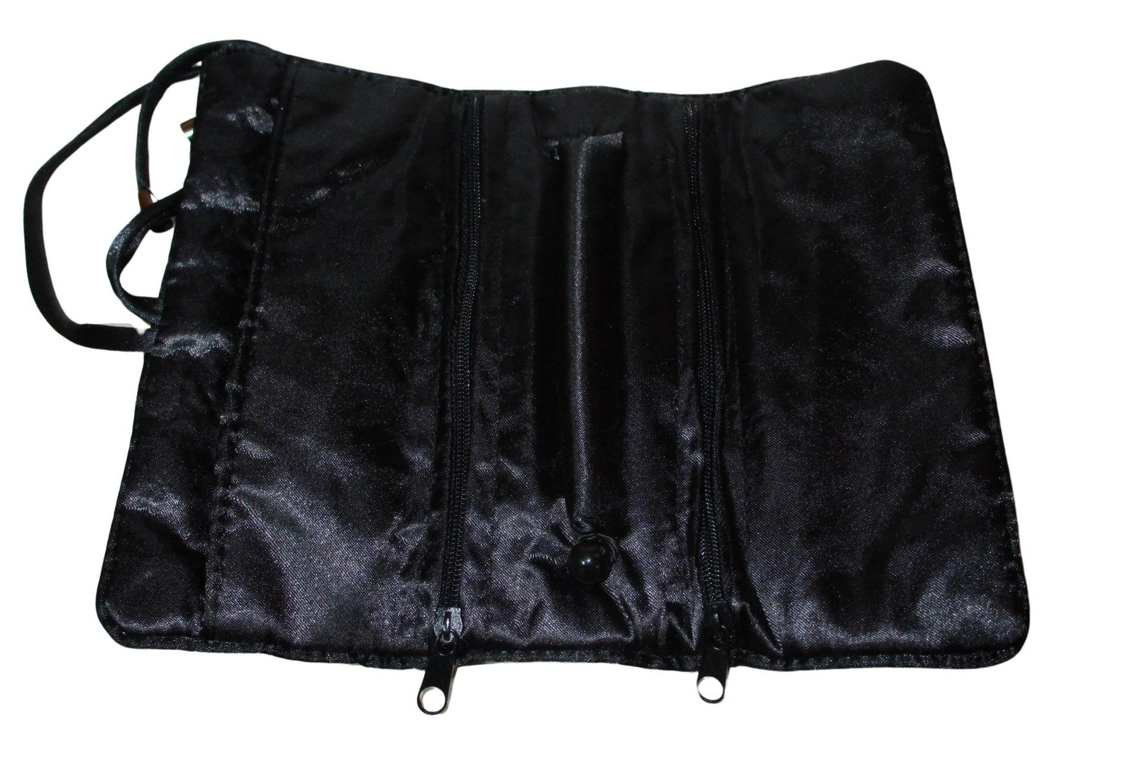 Jewelry Roll,Travel Jewelry Roll Bag, Black