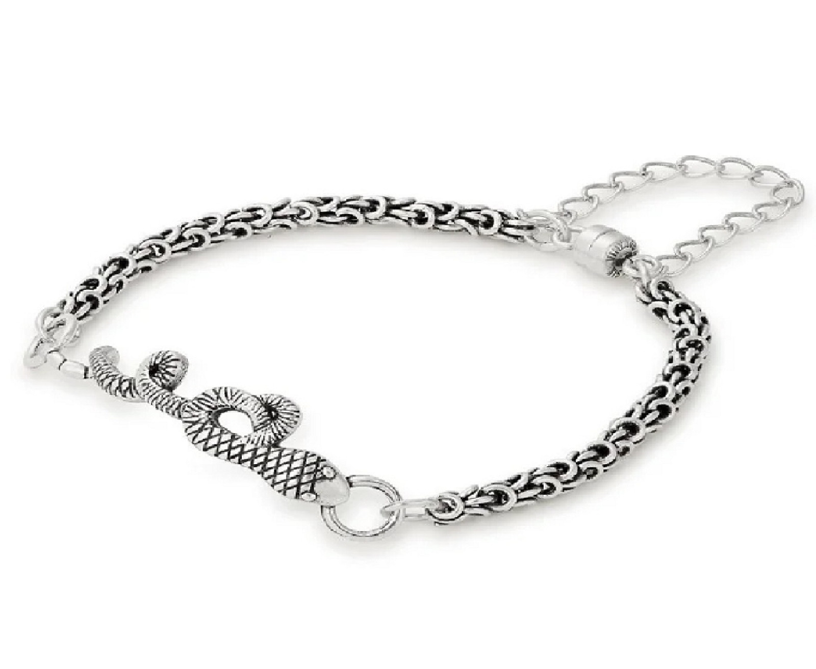 Alex and Ani Women’s Snake Magnetic Bracelet Rafaelian Silver NWT
