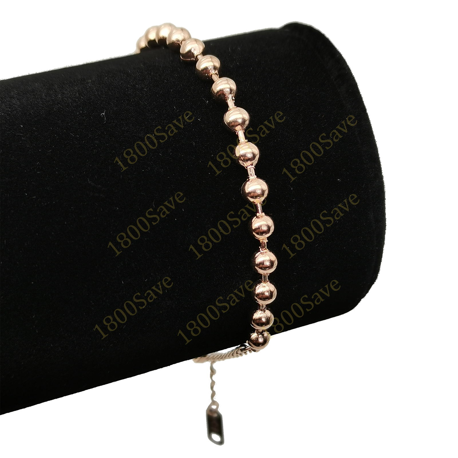 Genuine 18K Rose Gold Filled Tarnish-Free 6″/8″ 4mm Italian Bead Chain Bracelet