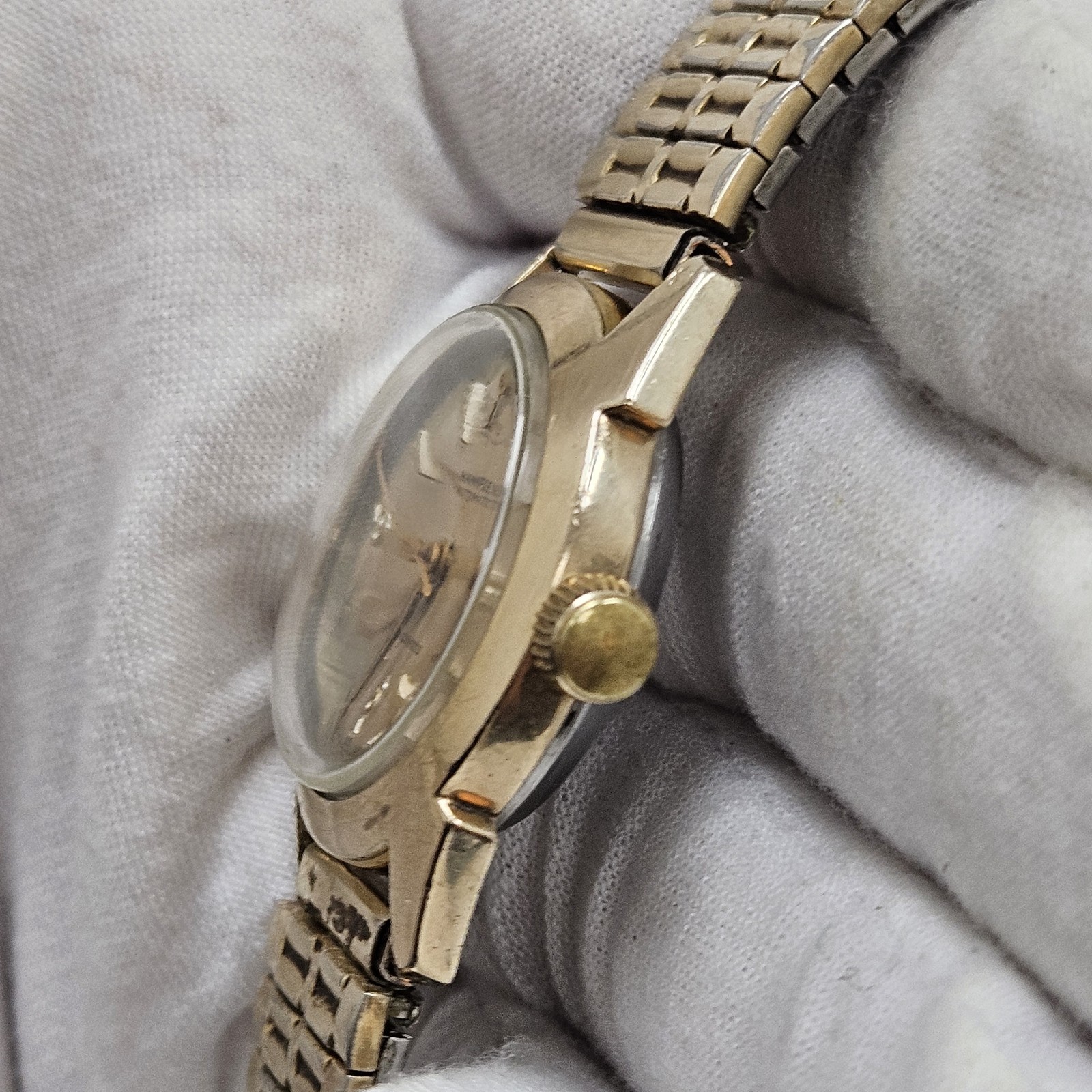 Vintage Hampden Automatic Power Reserve Indicator Mens Wrist Watch Rare AS-IS