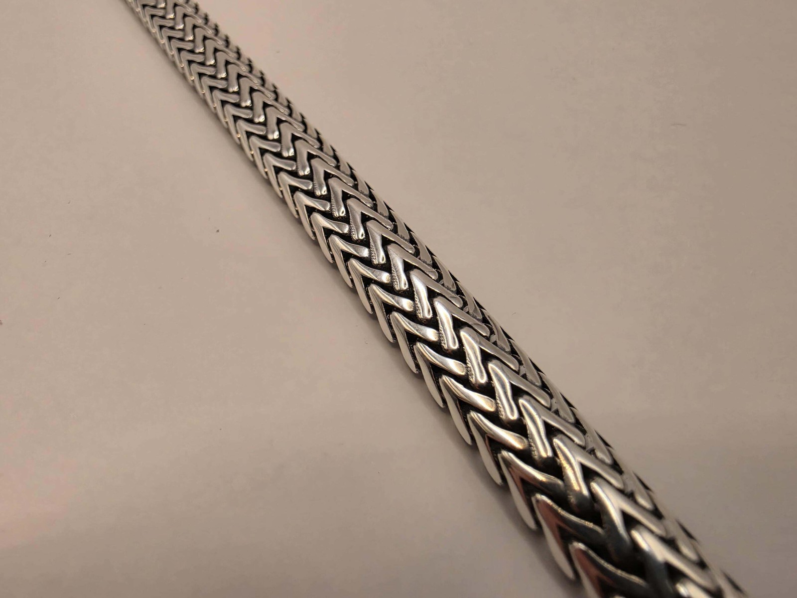 Solid 925 Sterling Silver Woven Foxtail Bracelet 8.5mm Mens Extra Heavy Bali Wea