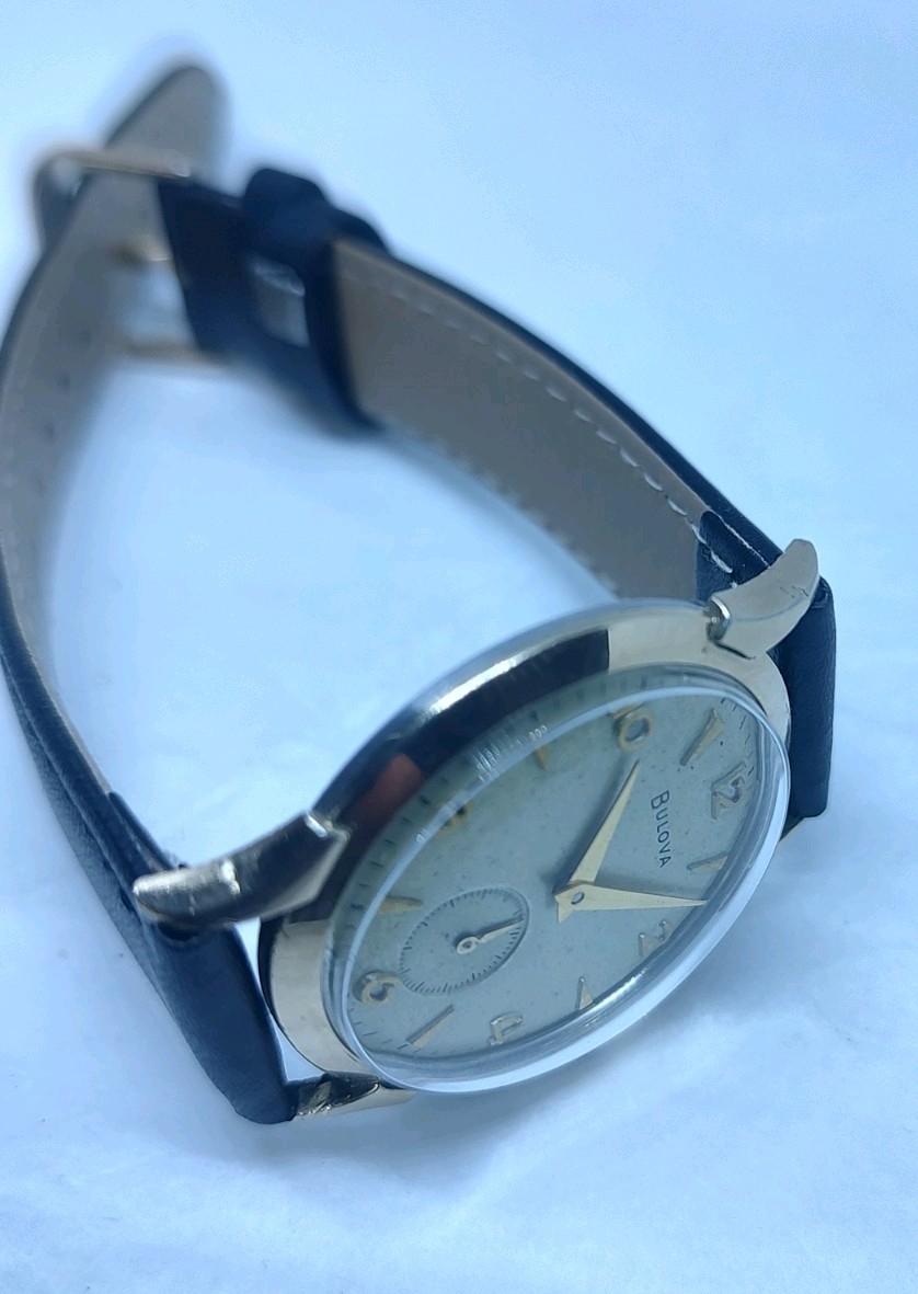 1956 Bulova L6 Gold Filled Dress Watch Fancy Lugs Small Seconds 11AC 17J Manual
