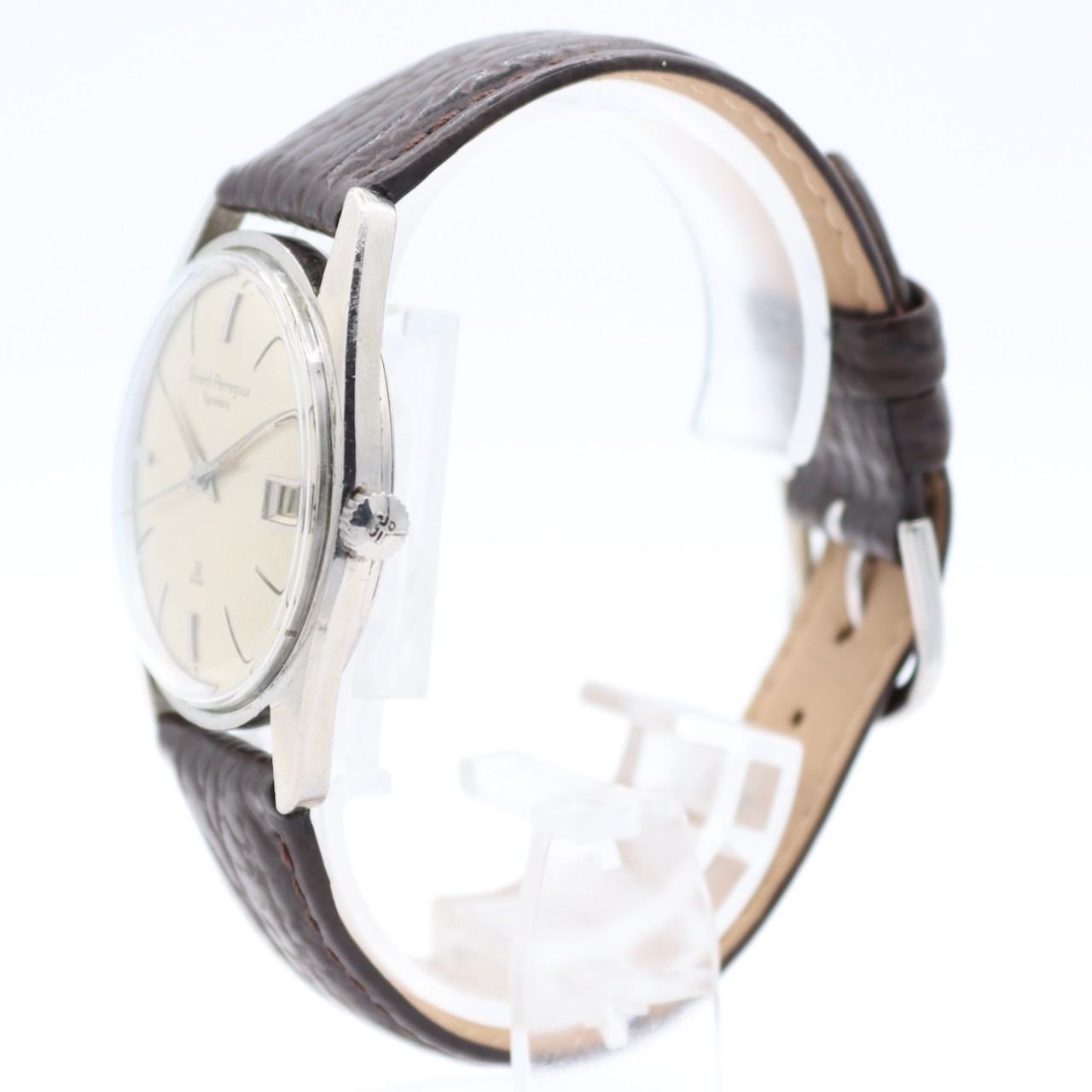 Vintage 34mm Girard-Perregaux Gyromatic Automatic Wristwatch Stainless Steel