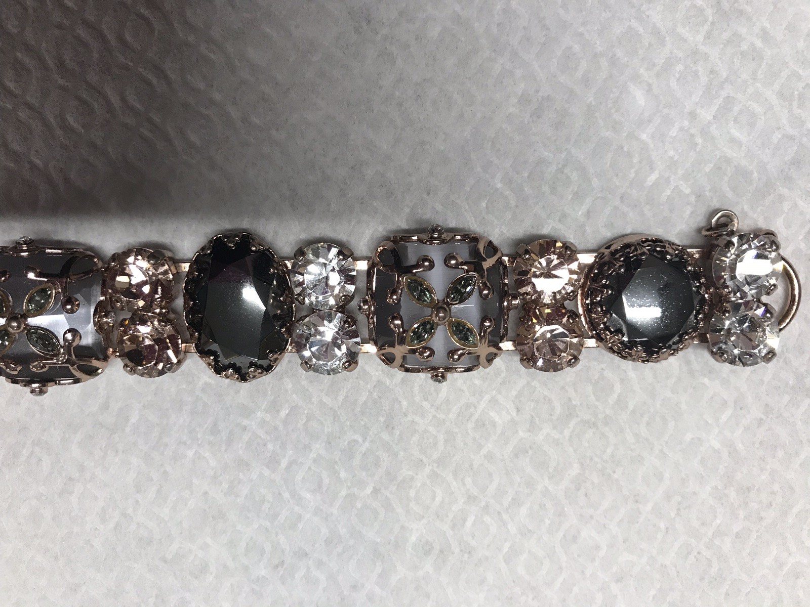 Sorrelli Swarovski Crystal Rose Gold-tone Neutral Blush Bracelet One-of-a-kind!