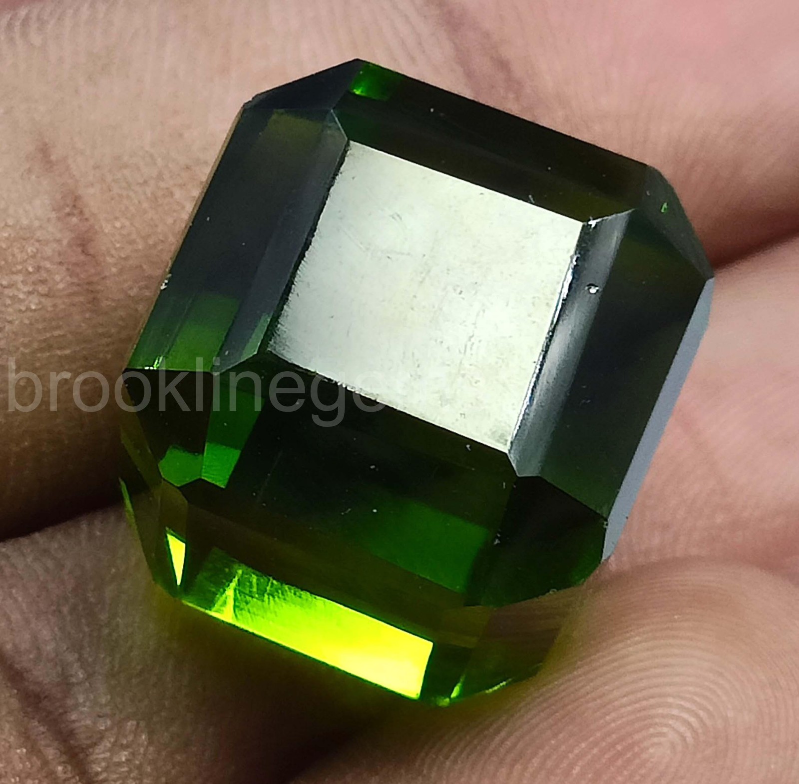 EGL Certified 56.60 Carat Emerald | Cube Cut | Natural Green | Loose Gem 5ARQ