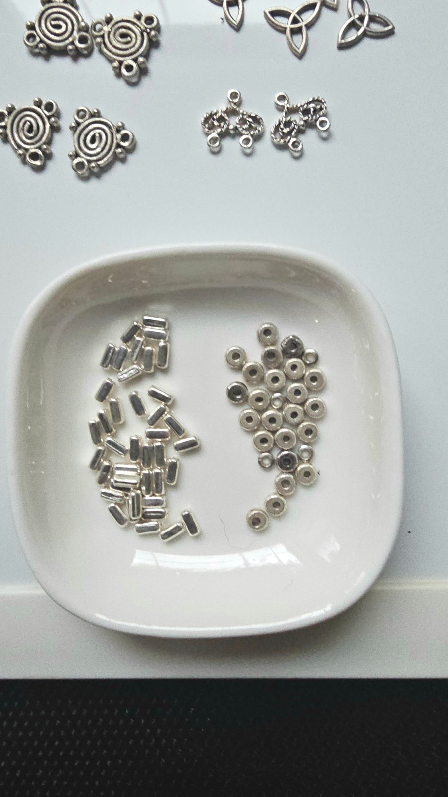 624g Sterling Silver Jewelry Findings Lot 28 Bags Beads Clasps Connectors & More