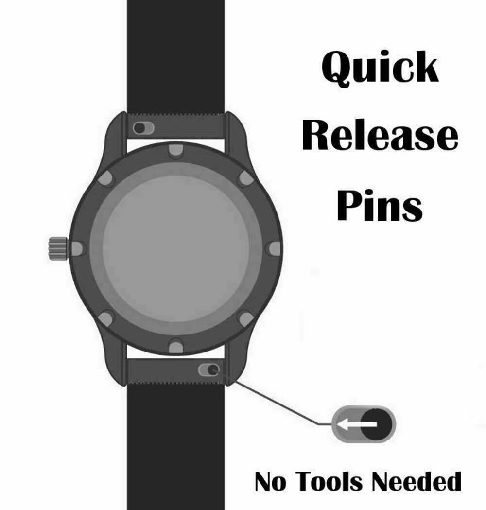 Stainless Steel Metal Bracelet Replacement Watch Band Strap Quick Release #5015