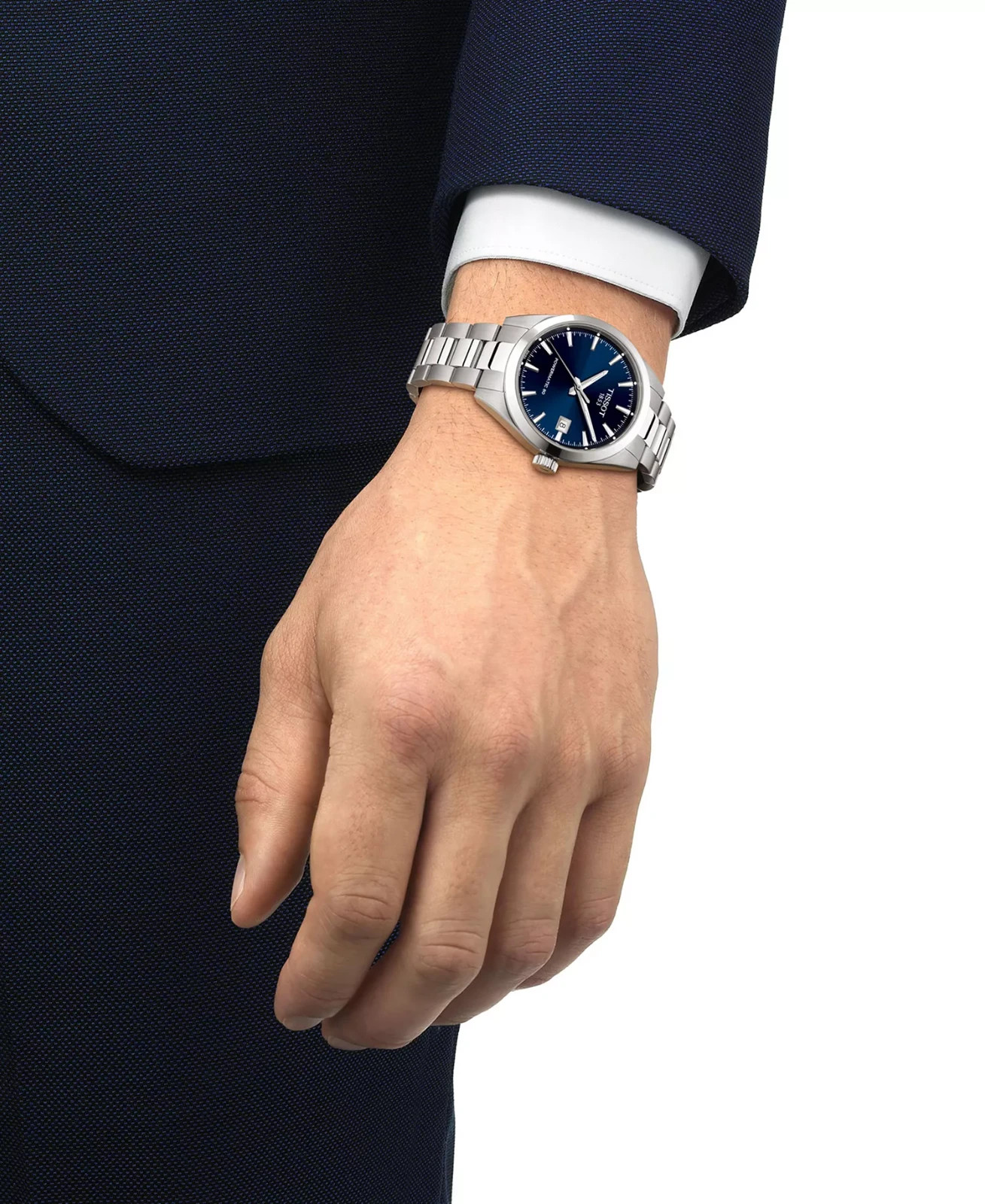 Tissot Gentleman Powermatic 80 38mm Blue Dial Automatic + Genuine Tissot Leather
